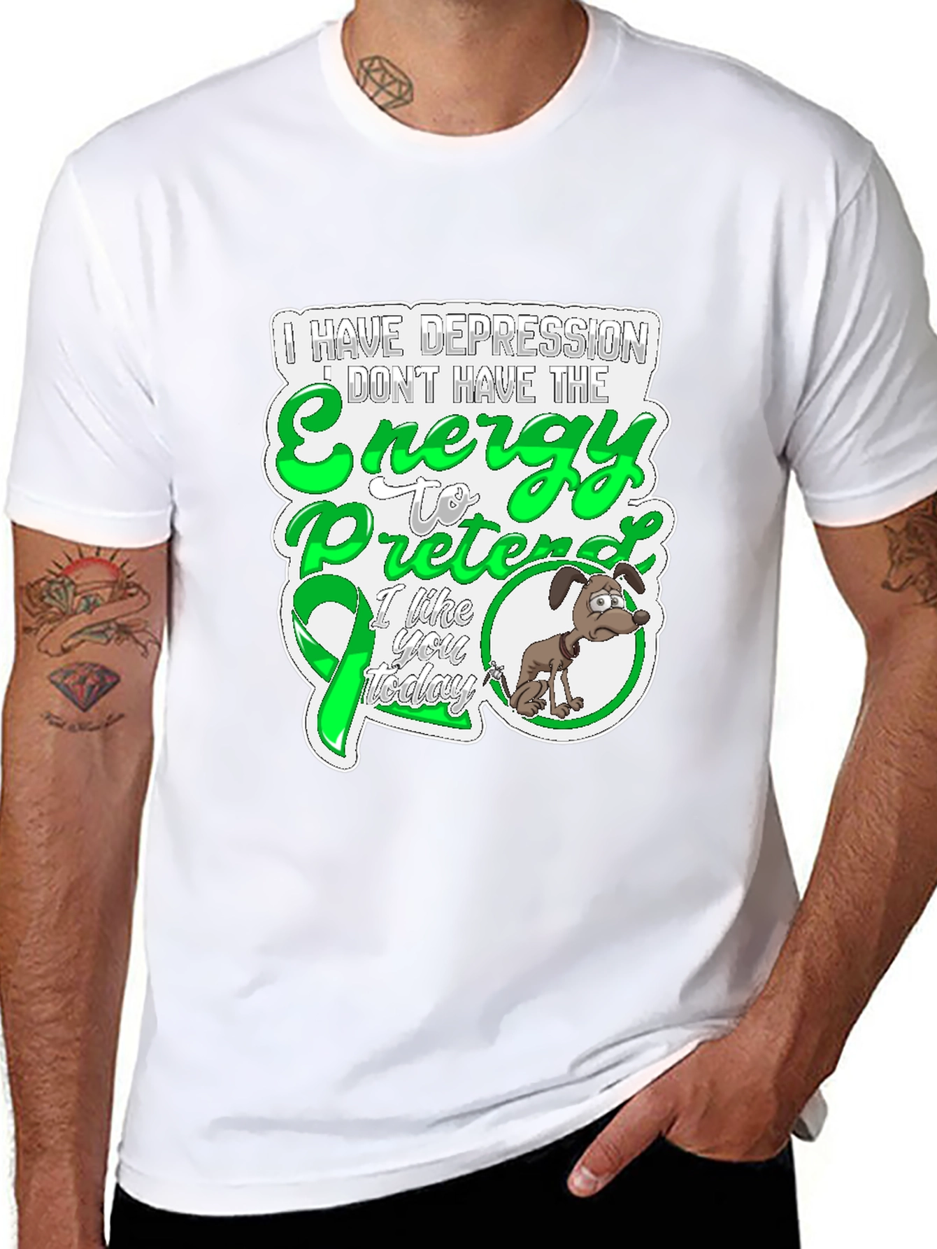 Depression Awareness T-Shirt - Energy to Pretend
