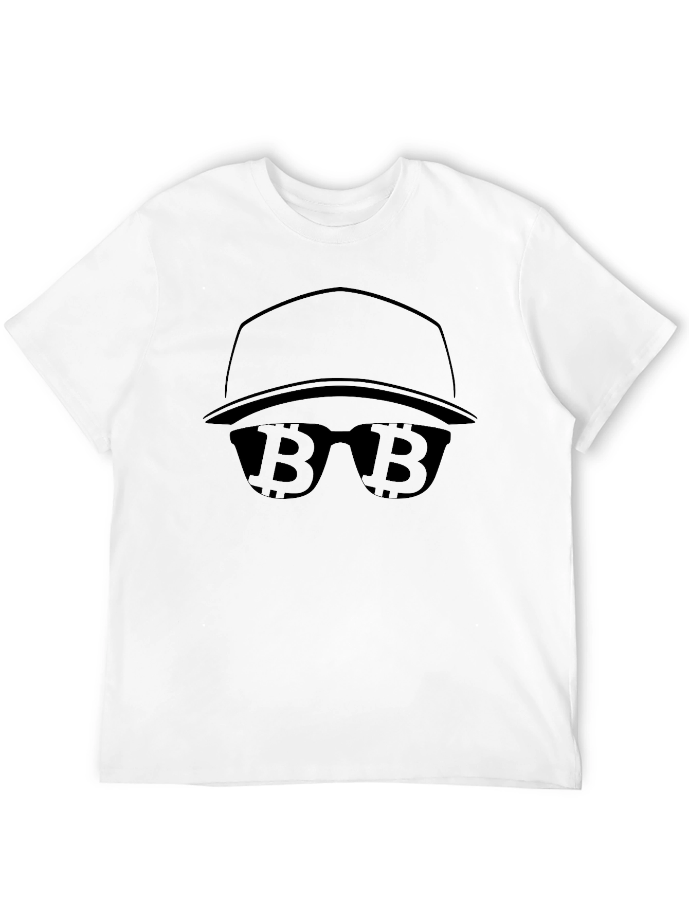 Bitcoin Cryptocurrency Black Graphic T-Shirt