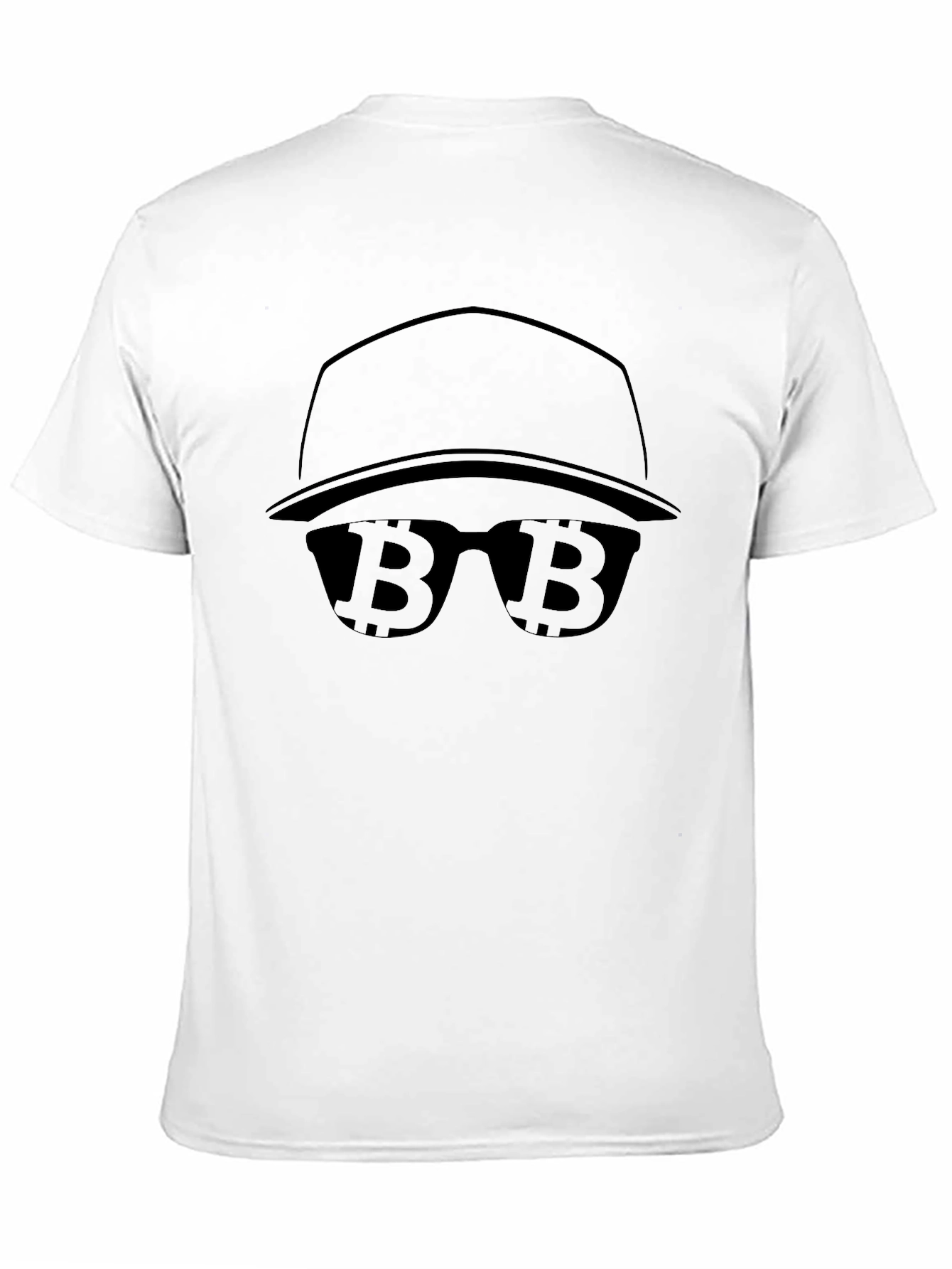 Bitcoin Cryptocurrency Black Graphic T-Shirt