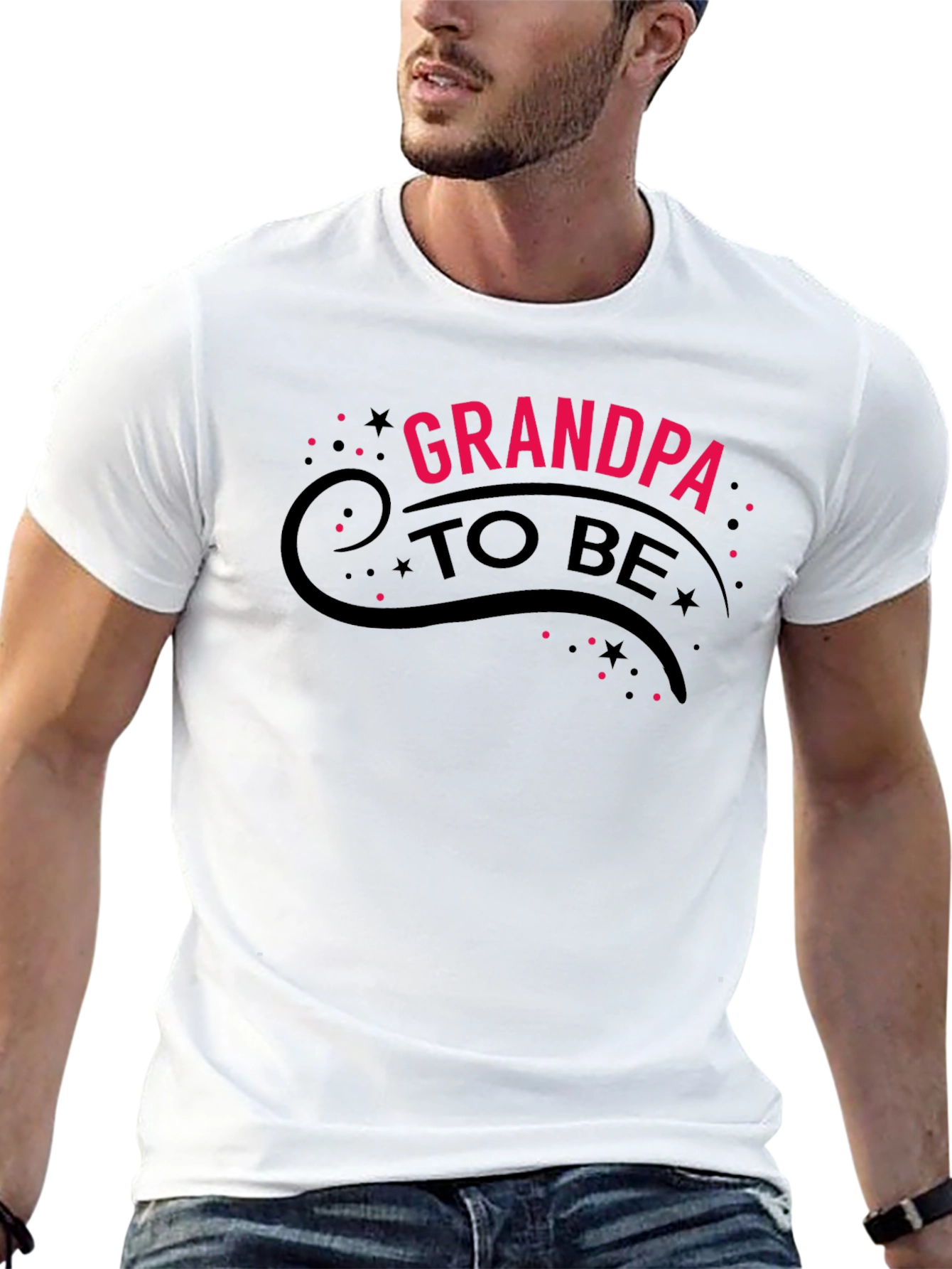 Grandpa To Be Black T-Shirt