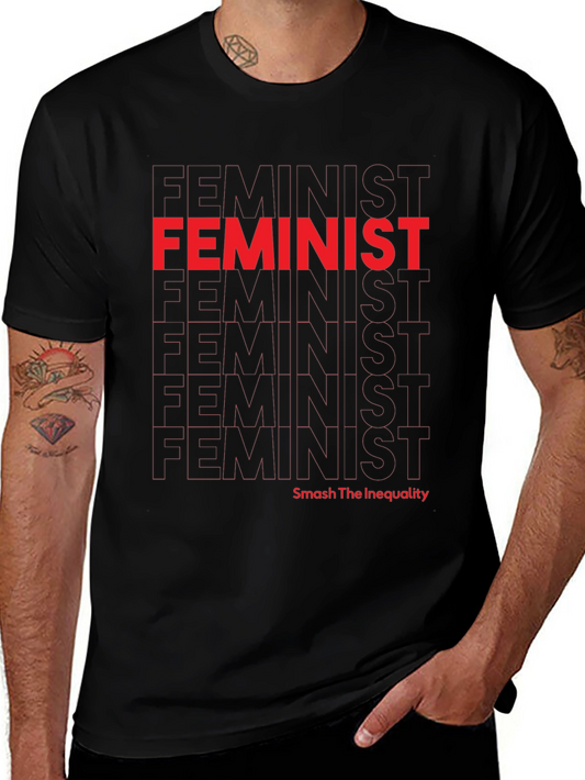 Feminist Graphic Tee - Smash Inequality