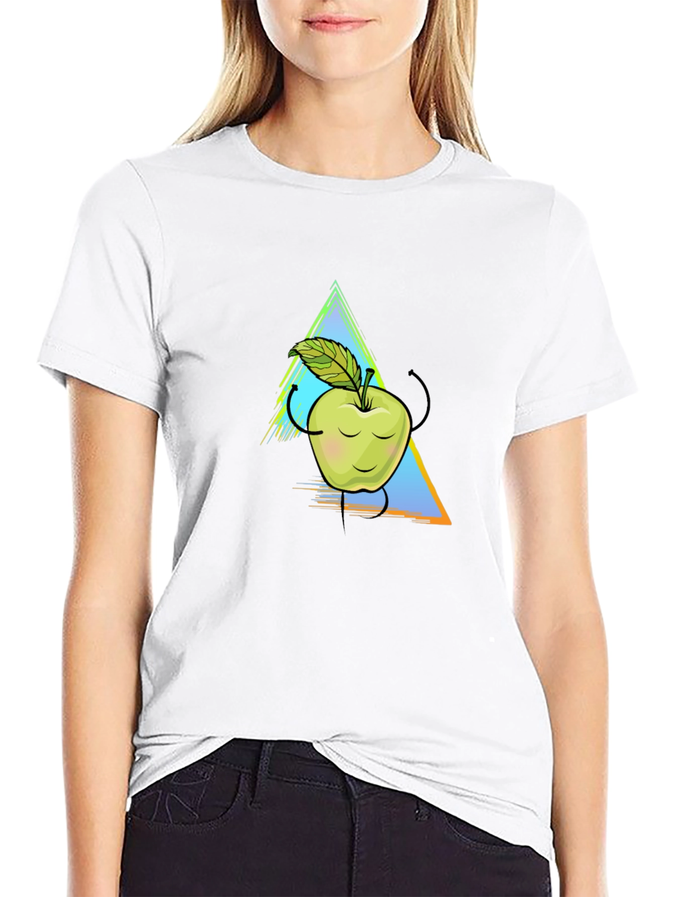 Apple Graphic Tee - Unisex Black T-Shirt