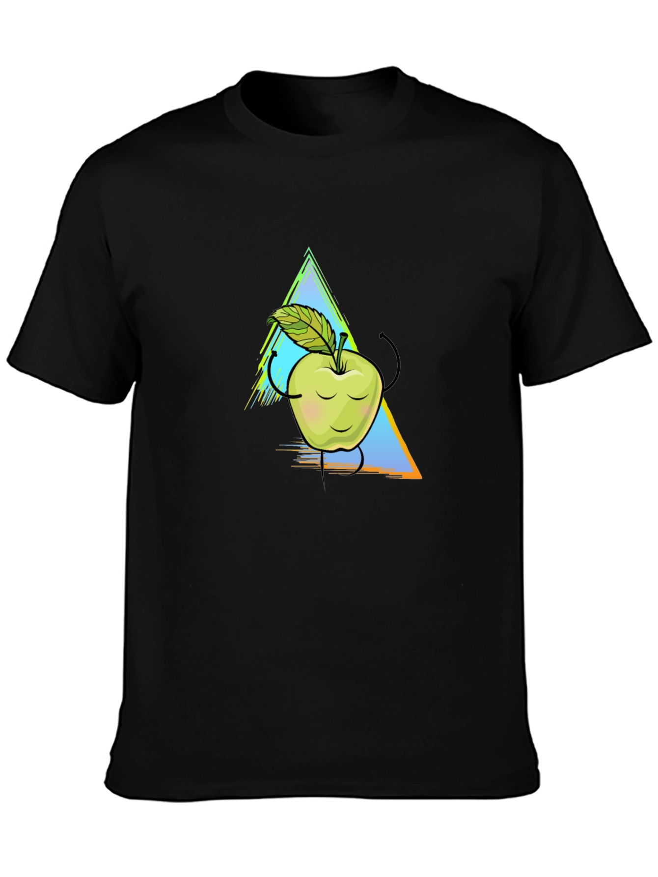 Apple Graphic Tee - Unisex Black T-Shirt