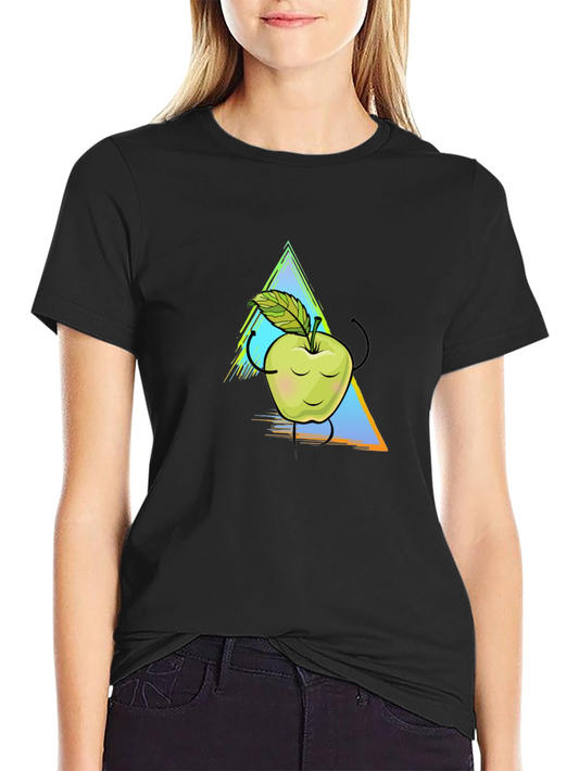 Apple Graphic Tee - Unisex Black T-Shirt