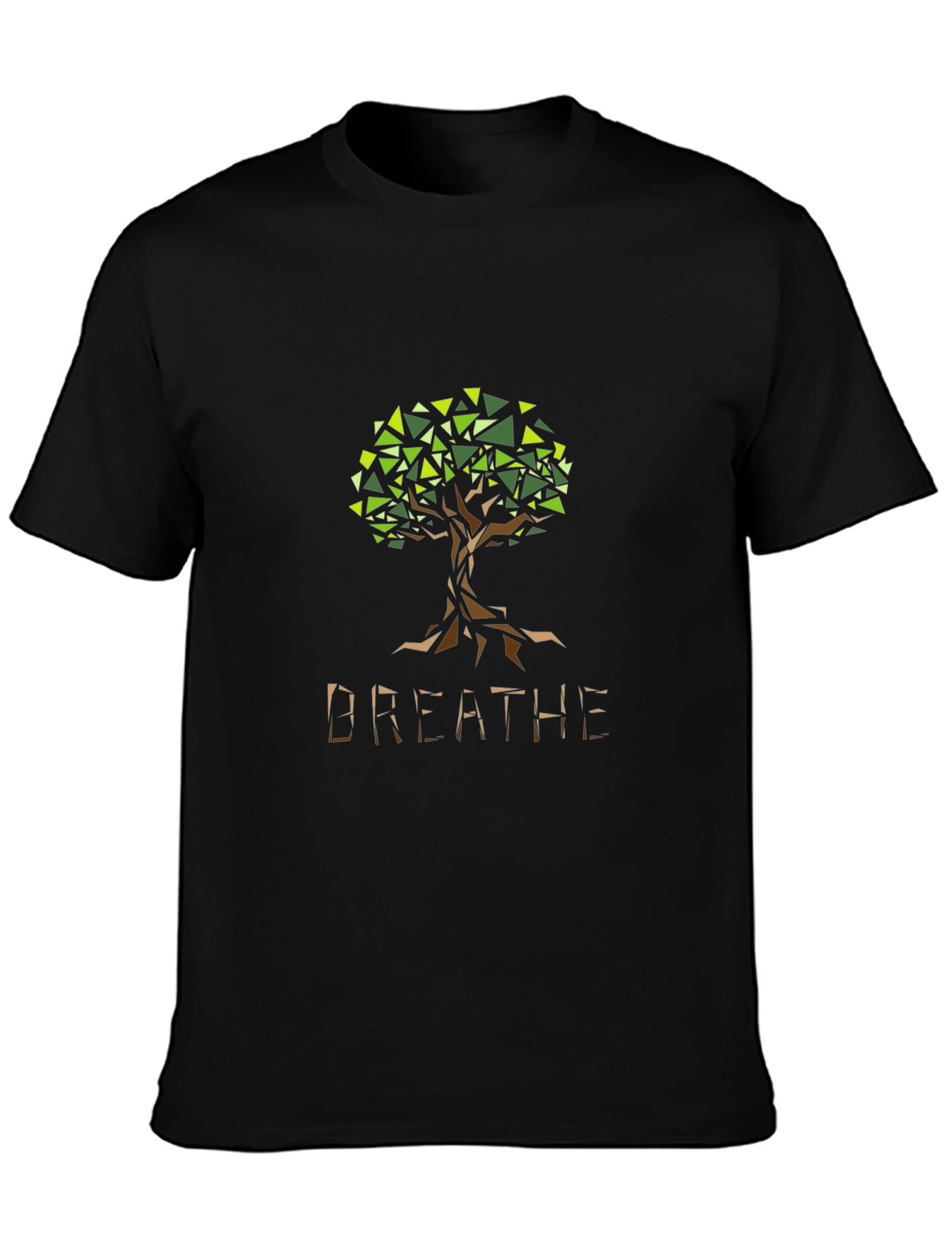 Geometric Tree Breathe Graphic Tee