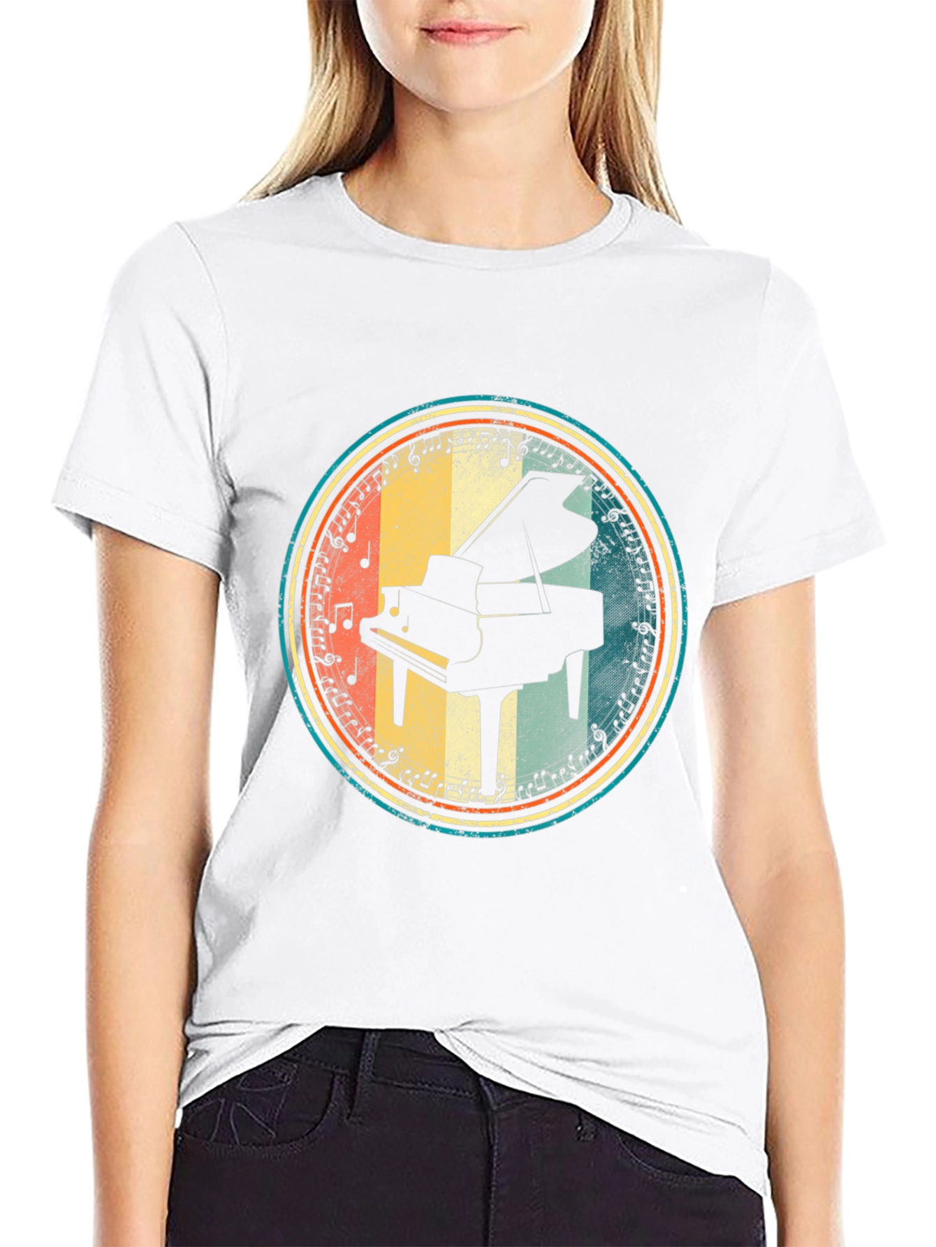 Retro Piano Music T-Shirt