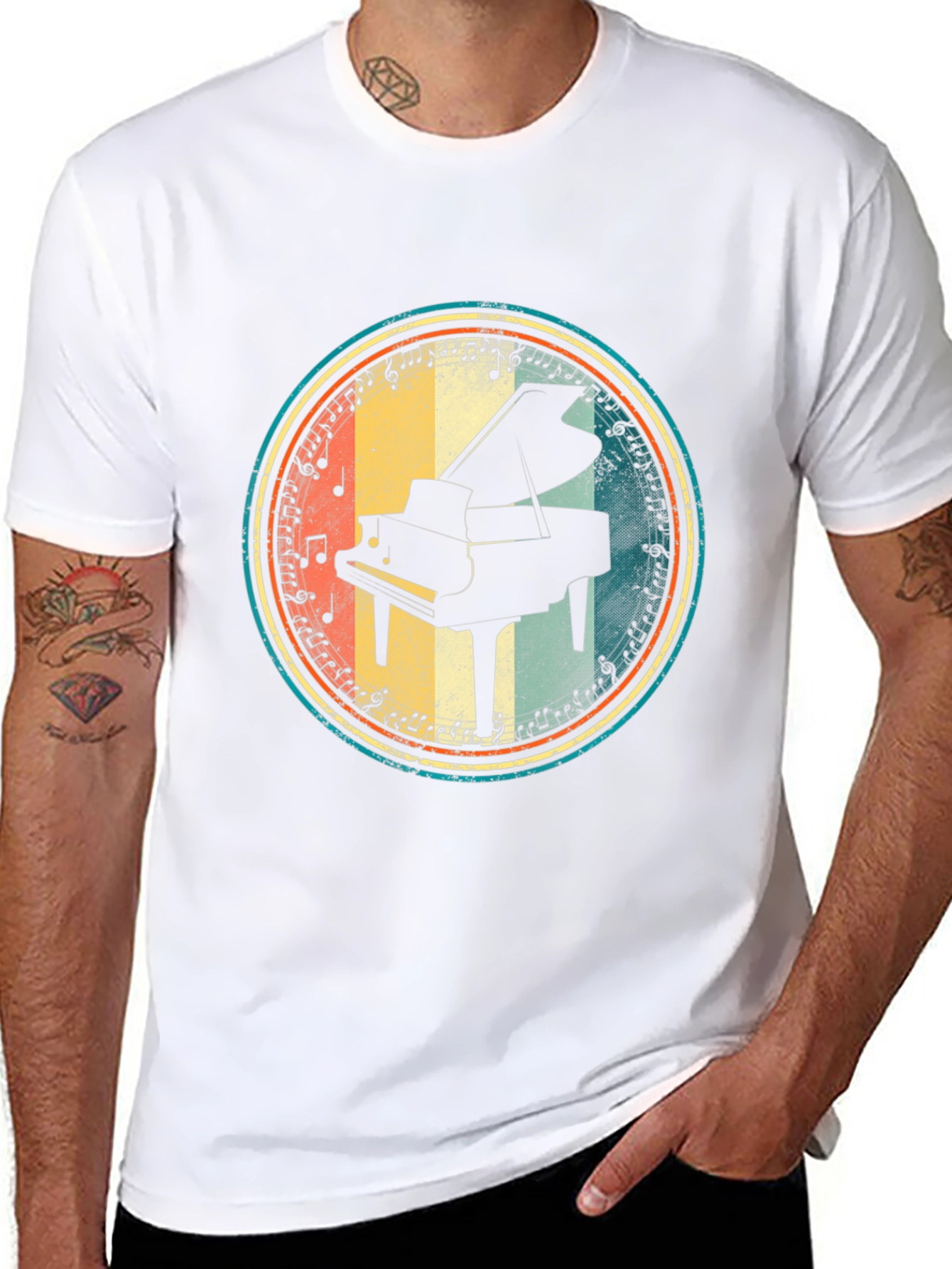 Retro Piano Music T-Shirt