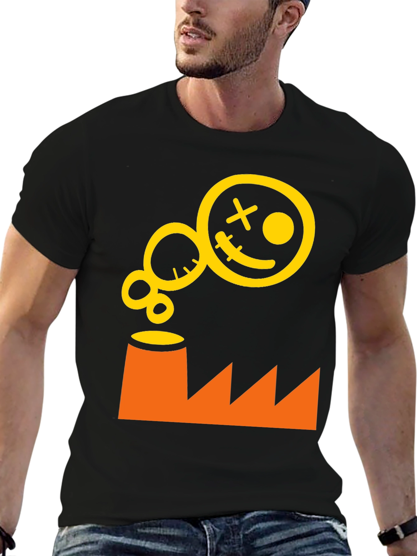 Smiley Factory T-Shirt - Black Graphic Tee