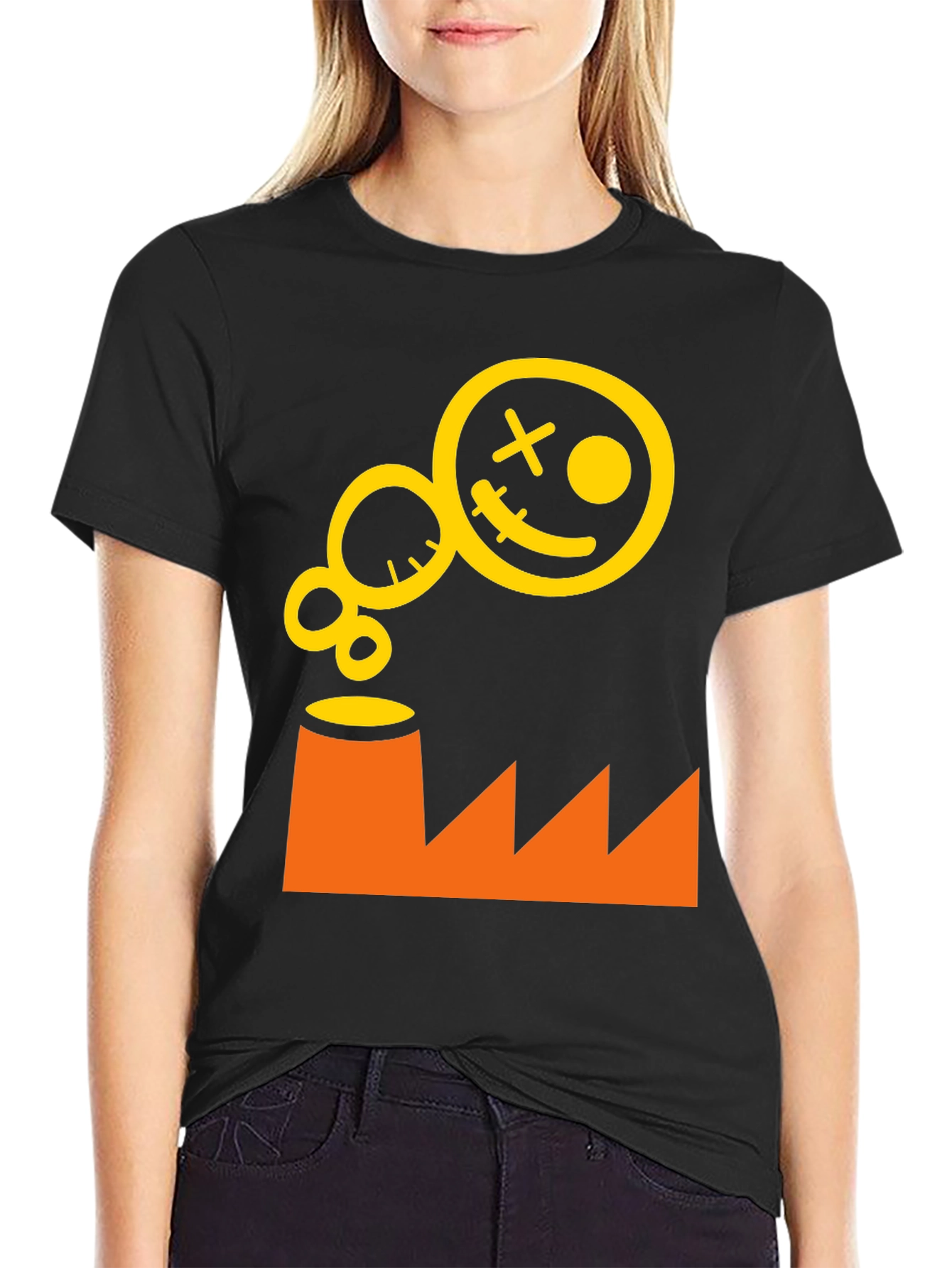 Smiley Factory T-Shirt - Black Graphic Tee