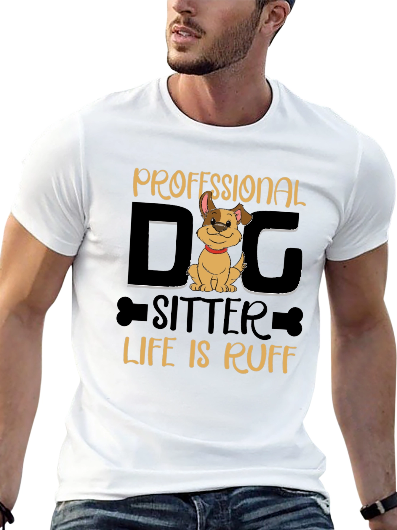 Professional Dog Sitter T-Shirt - Life is Ruff