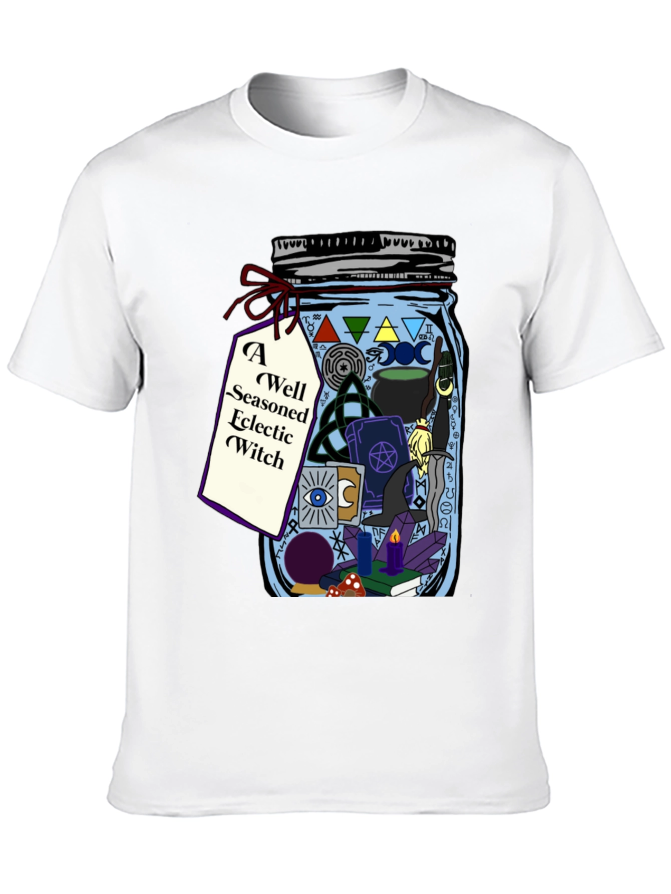 Eclectic Witch T-Shirt - Magic Jar Design