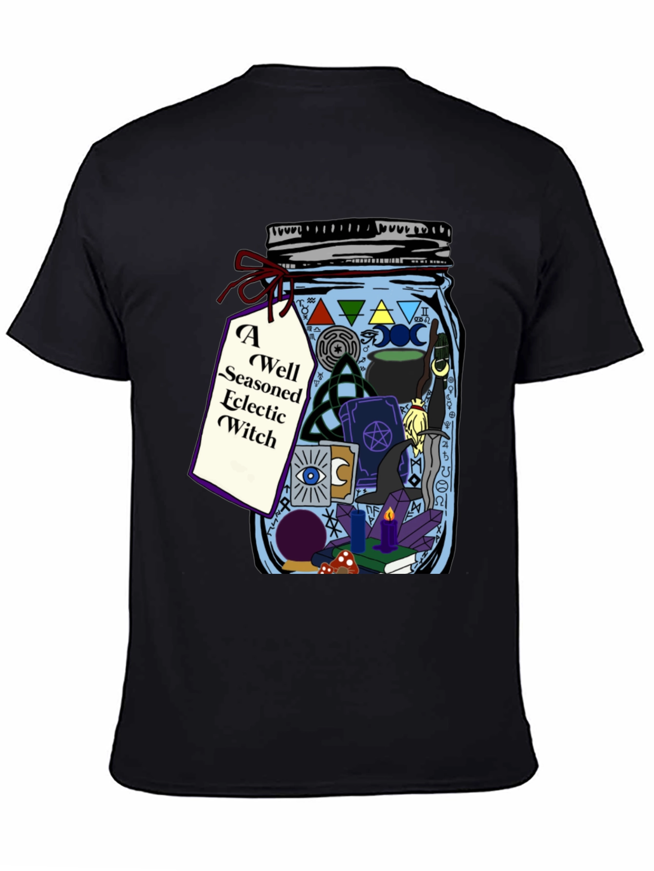 Eclectic Witch T-Shirt - Magic Jar Design
