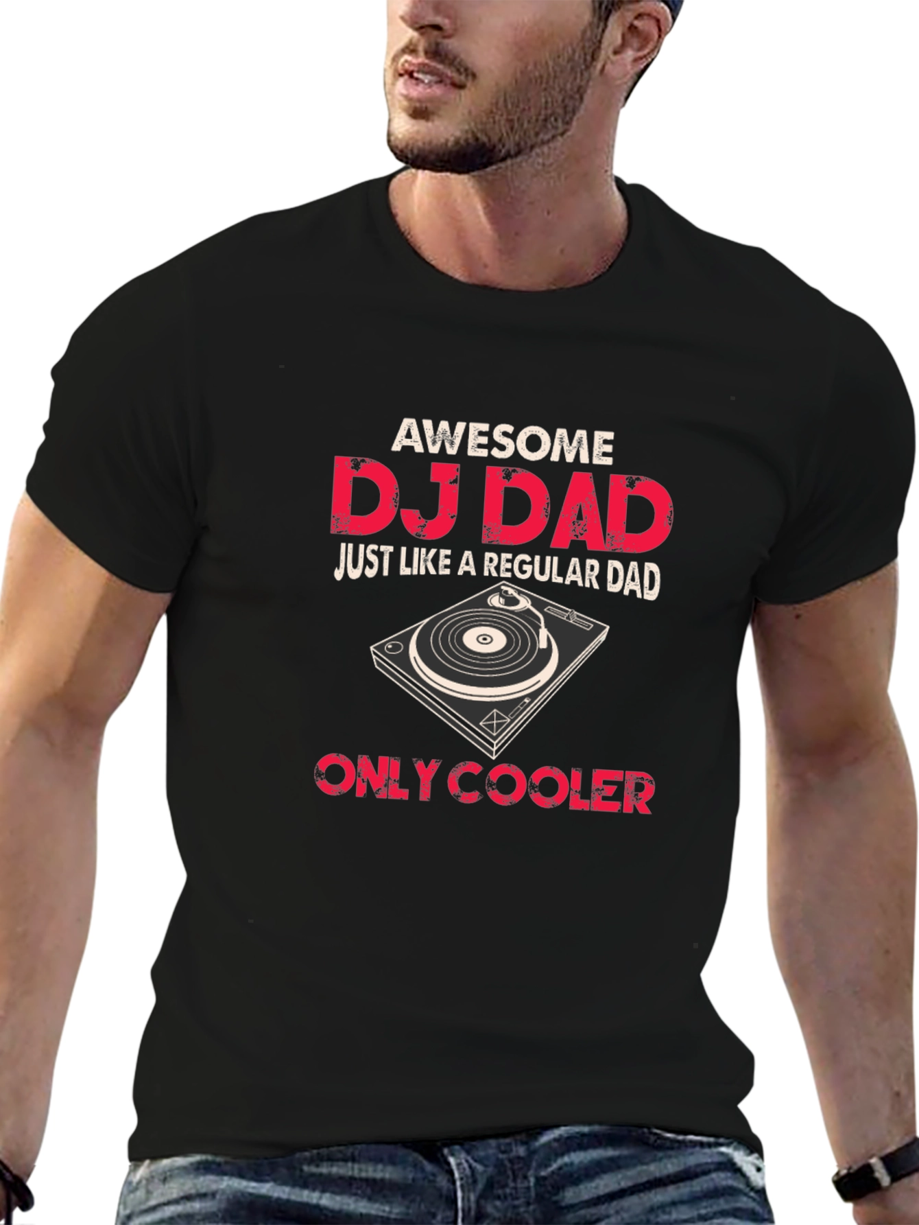 Awesome DJ Dad Graphic T-Shirt