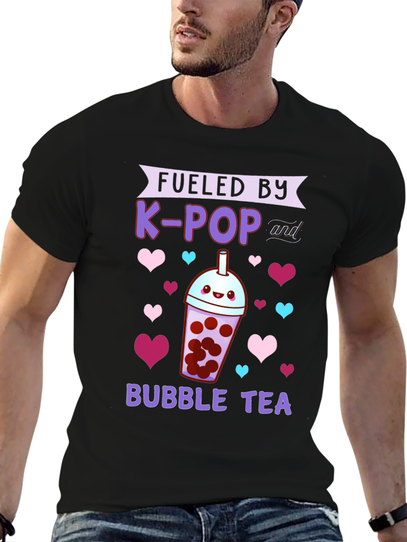 Fueled by K-POP and Bubble Tea T-Shirt