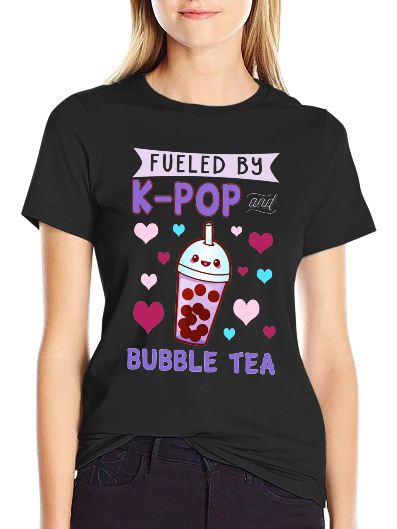 Fueled by K-POP and Bubble Tea T-Shirt