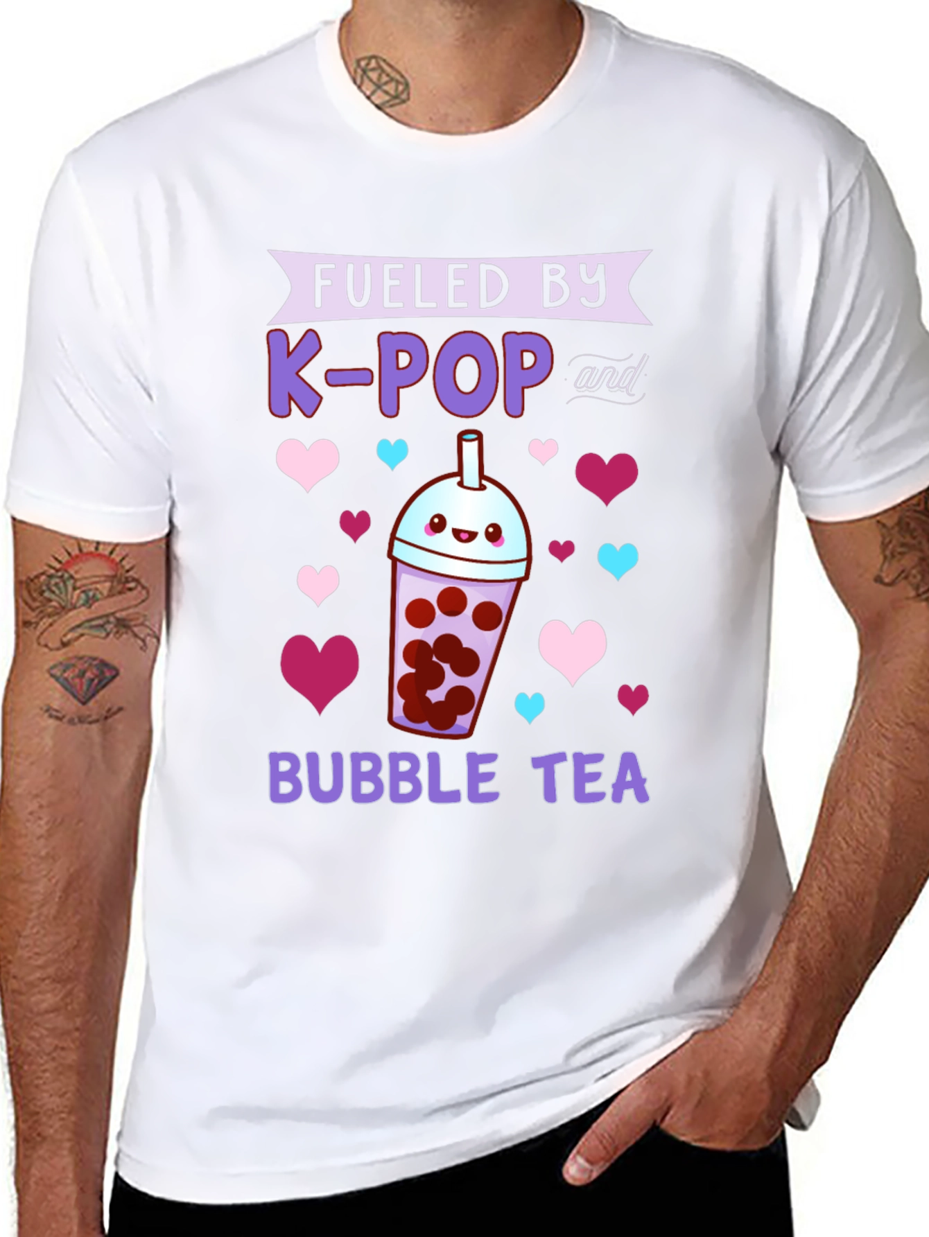 Fueled by K-POP and Bubble Tea T-Shirt
