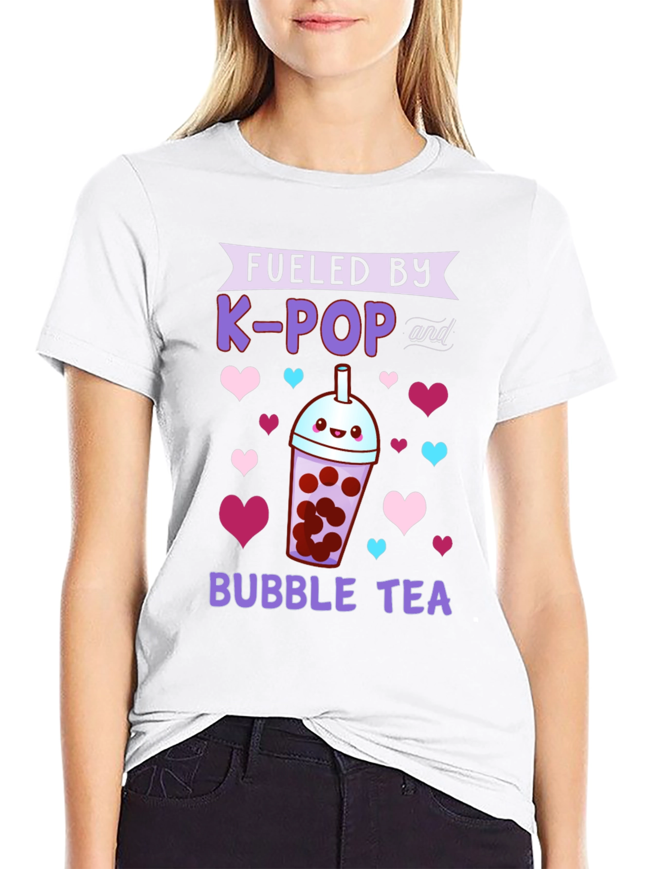 Fueled by K-POP and Bubble Tea T-Shirt