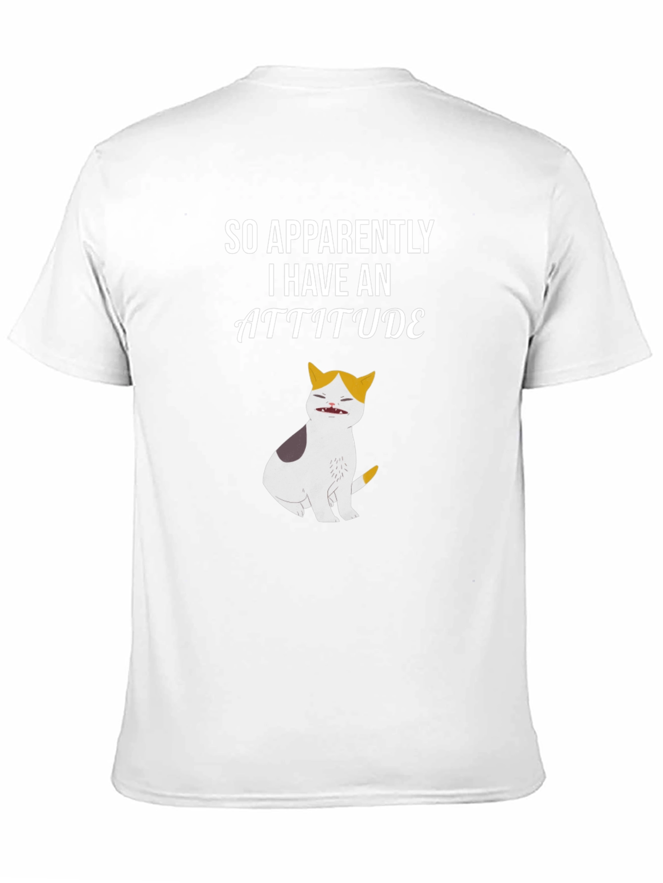 Attitude Cat Graphic Tee - Funny Novelty T-Shirt