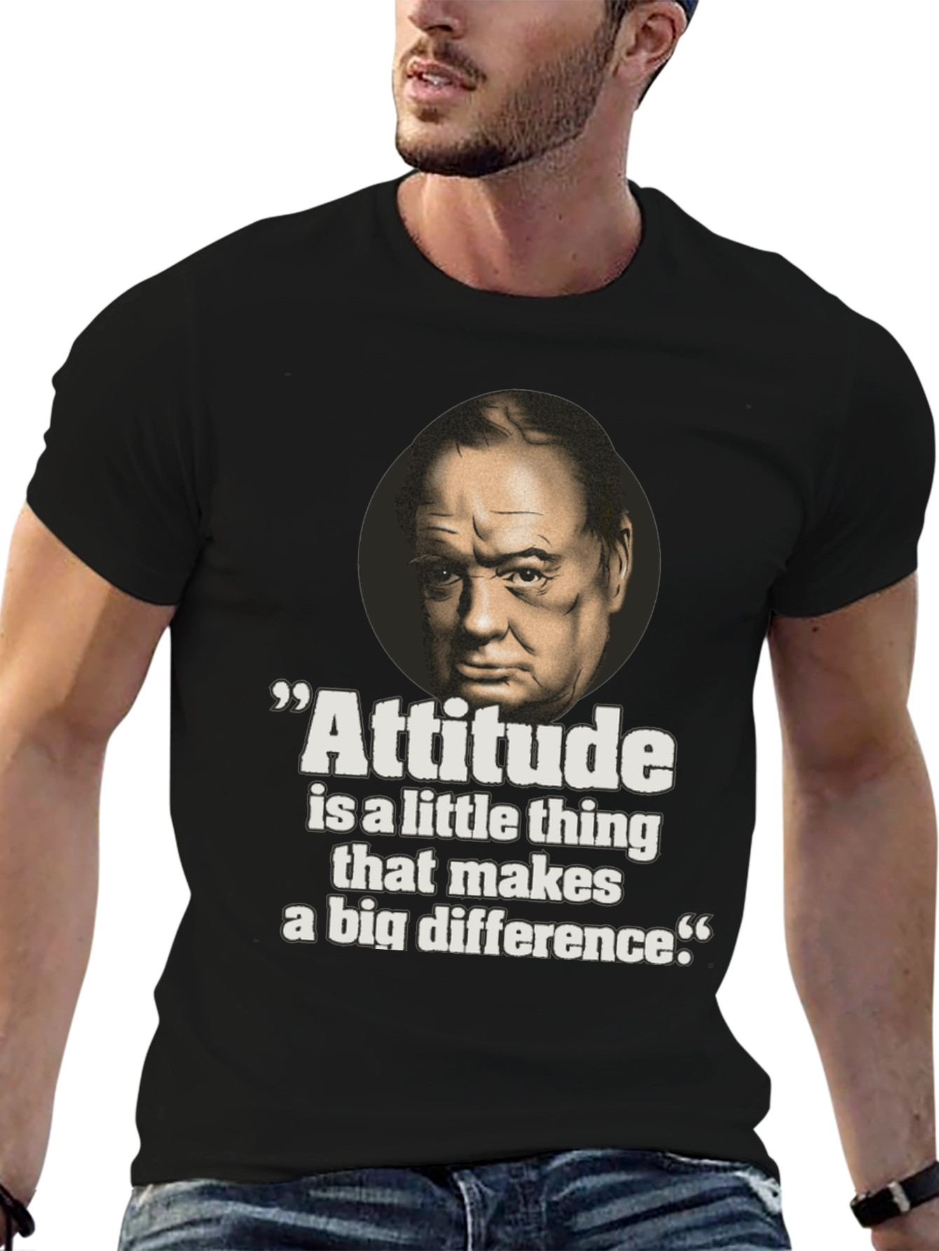 Attitude Quote Graphic T-Shirt