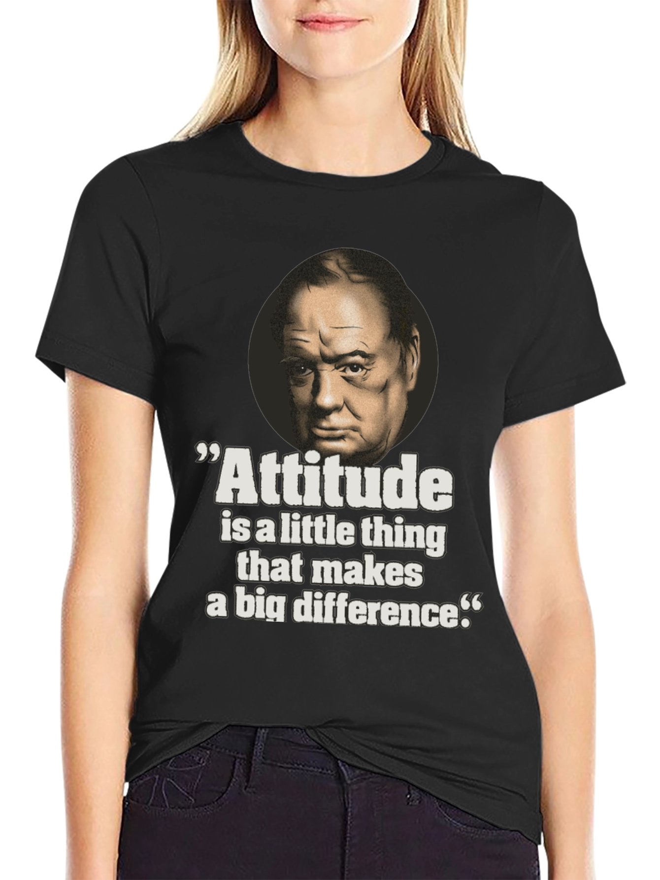 Attitude Quote Graphic T-Shirt