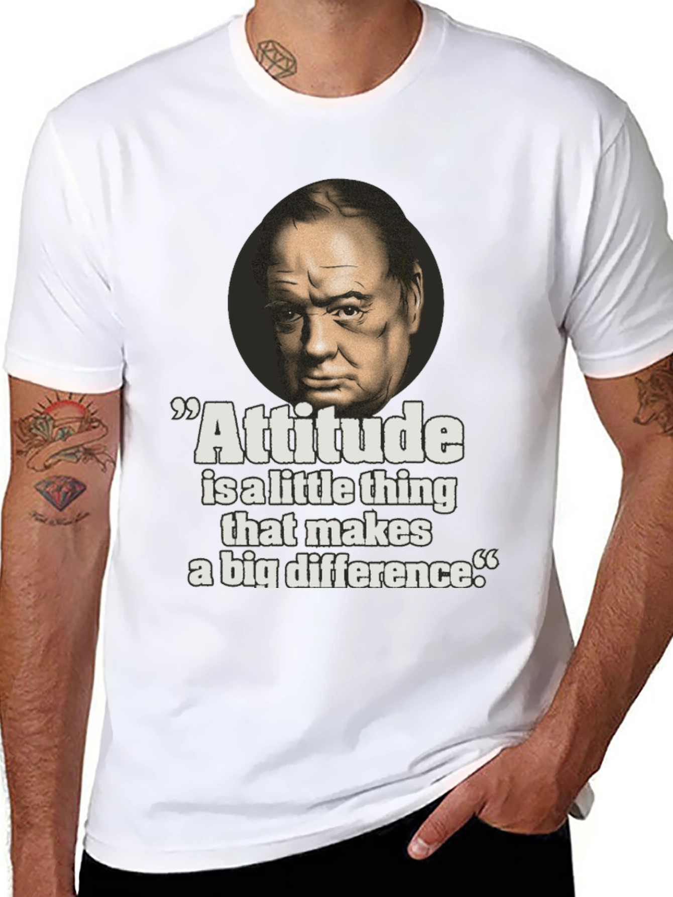 Attitude Quote Graphic T-Shirt