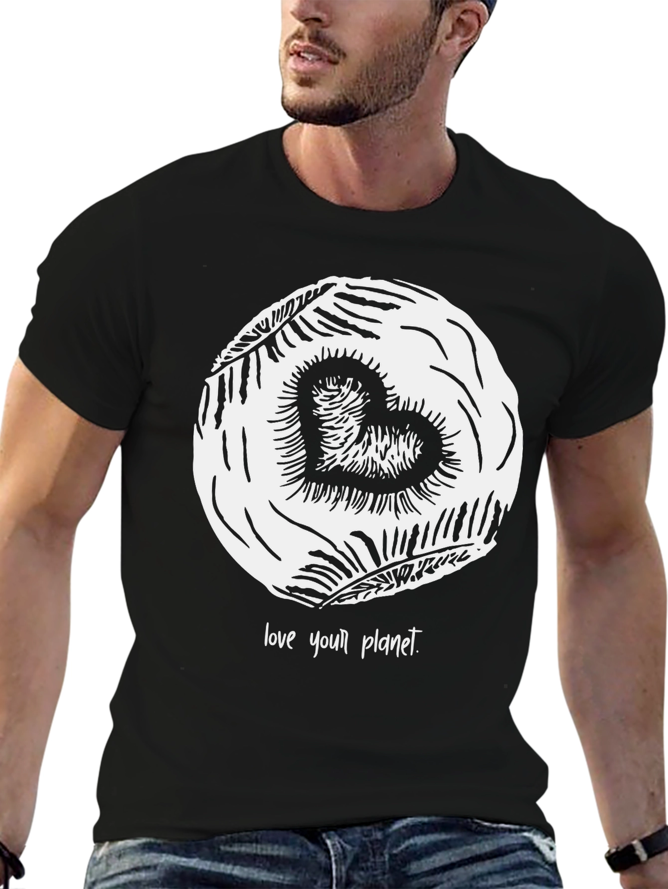 Love Your Planet Graphic Tee - Eco Friendly T-Shirt