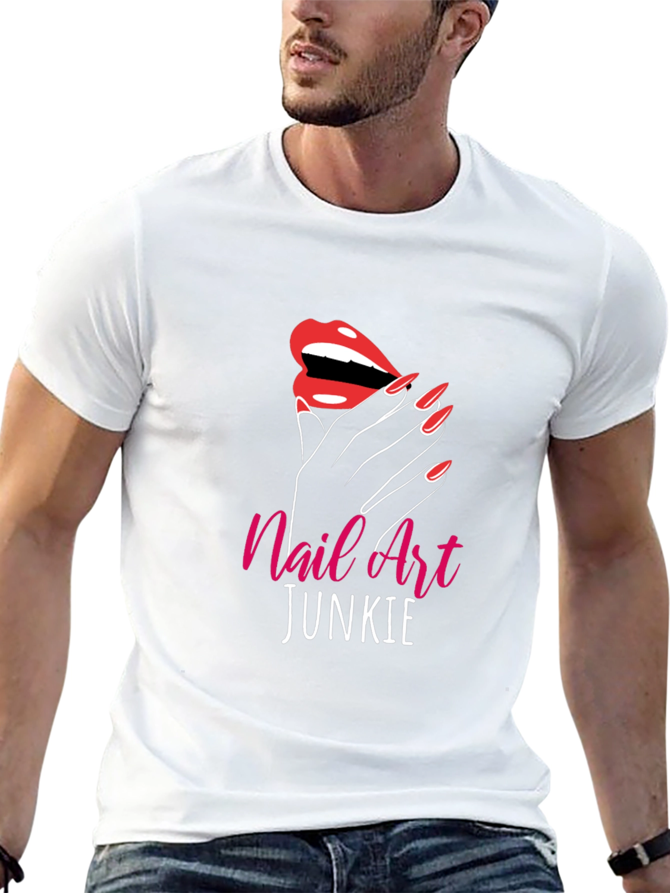 Nail Art Junkie Black Graphic Tee