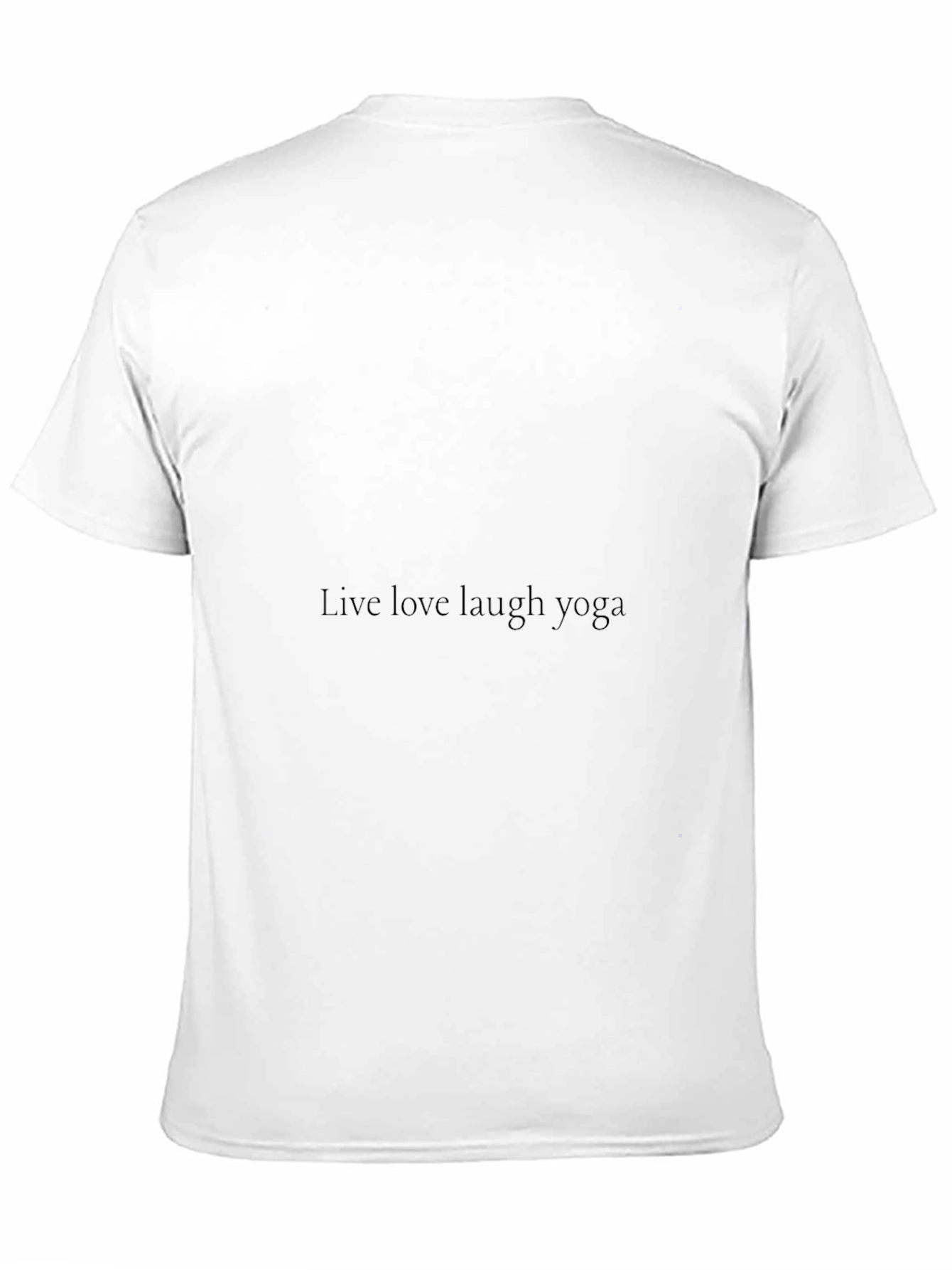 Live Love Laugh Yoga Black T-Shirt