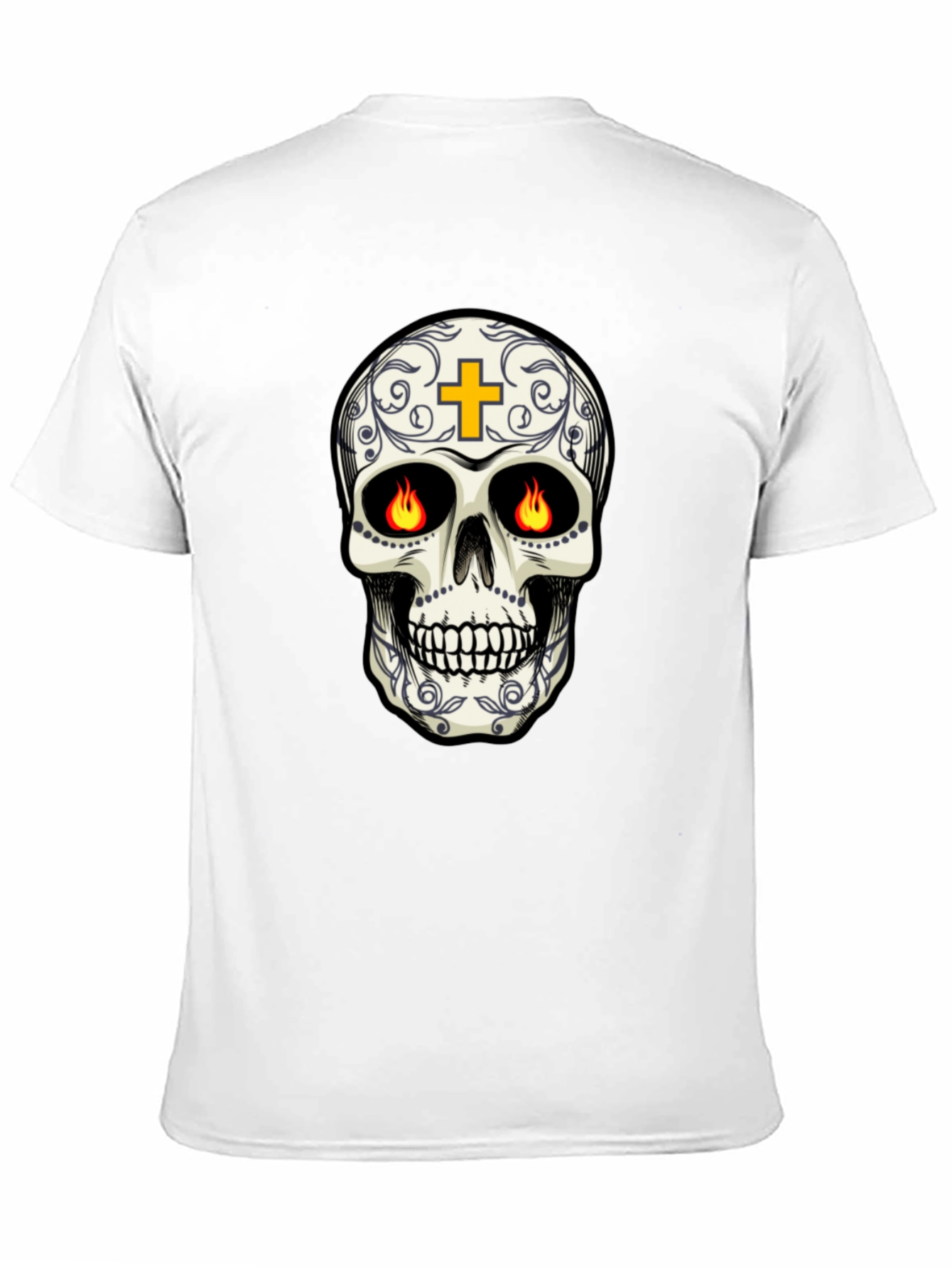 Sugar Skull T-Shirt: Day of the Dead Black Tee