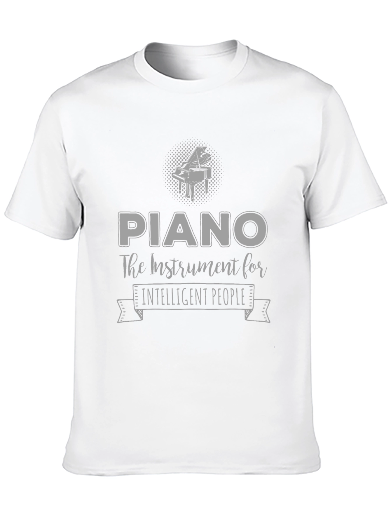 Piano Intelligent People T-Shirt - Black