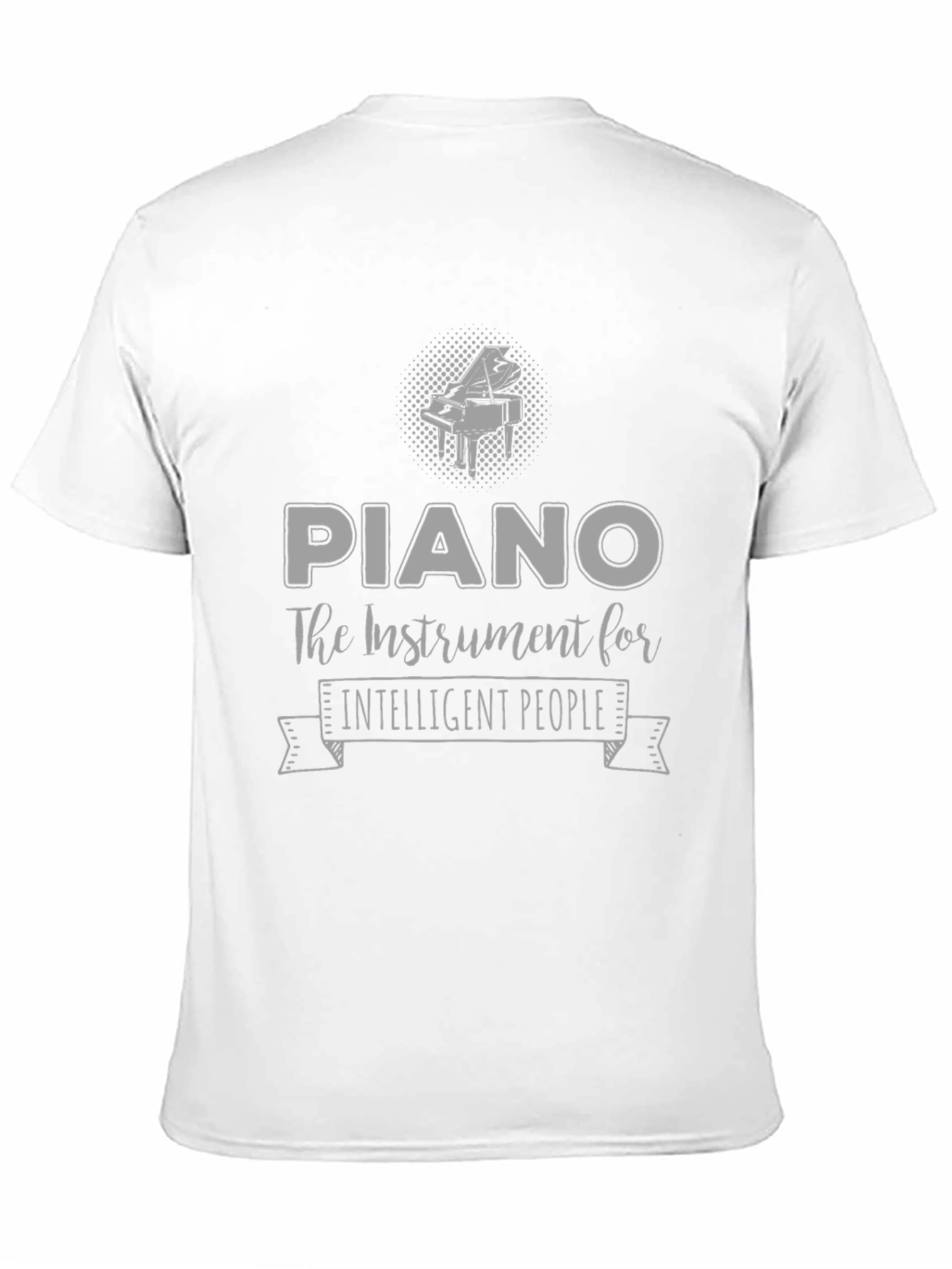 Piano Intelligent People T-Shirt - Black