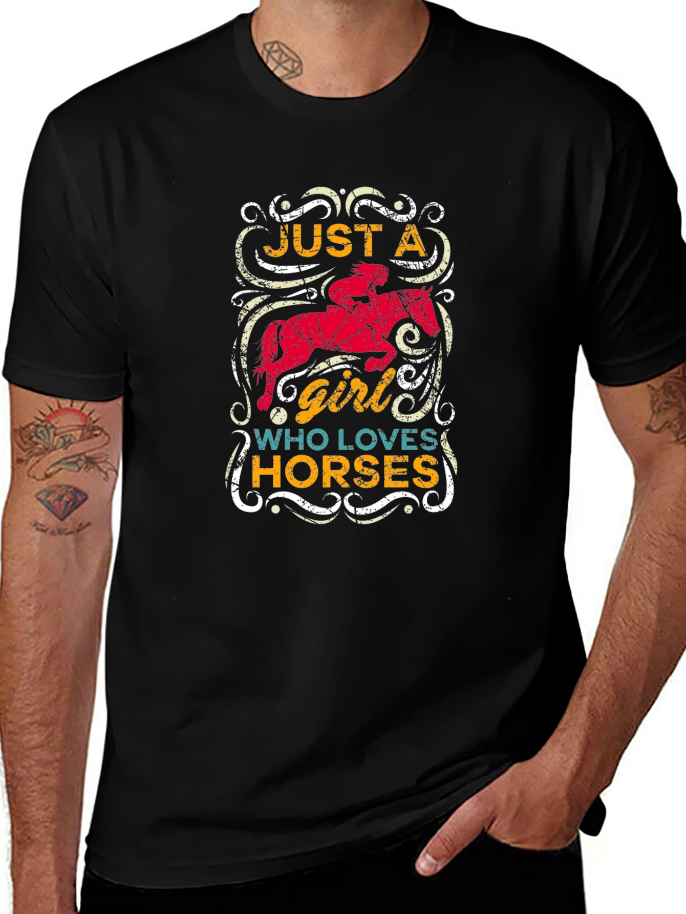 Just A Girl Who Loves Horses T-Shirt