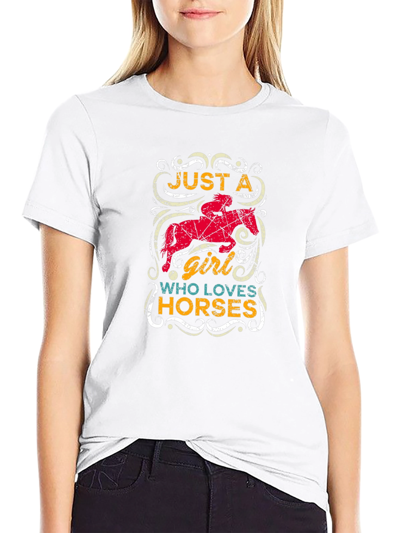 Just A Girl Who Loves Horses T-Shirt