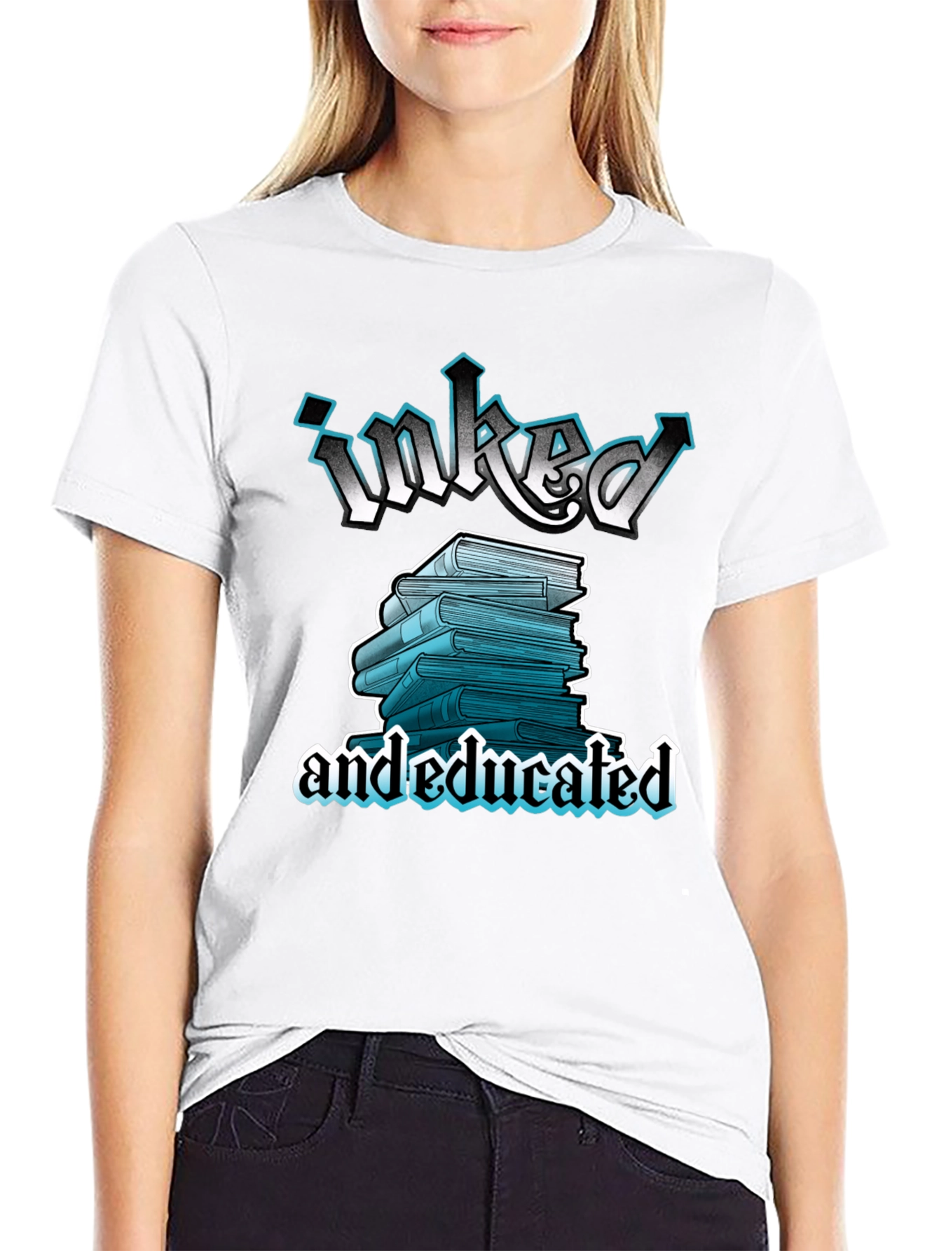 Inked and Educated T-Shirt Book Lover Tee