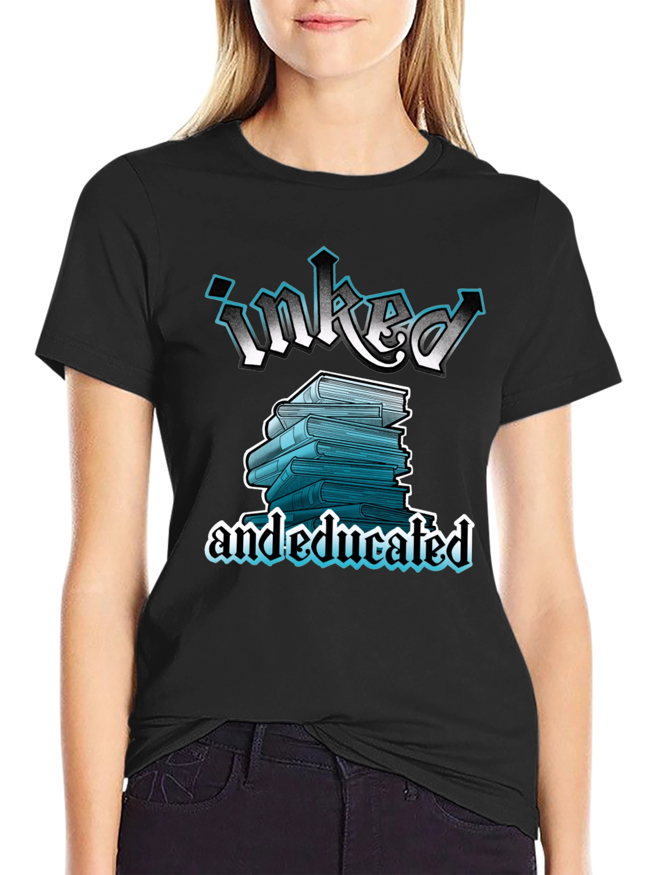 Inked and Educated T-Shirt Book Lover Tee