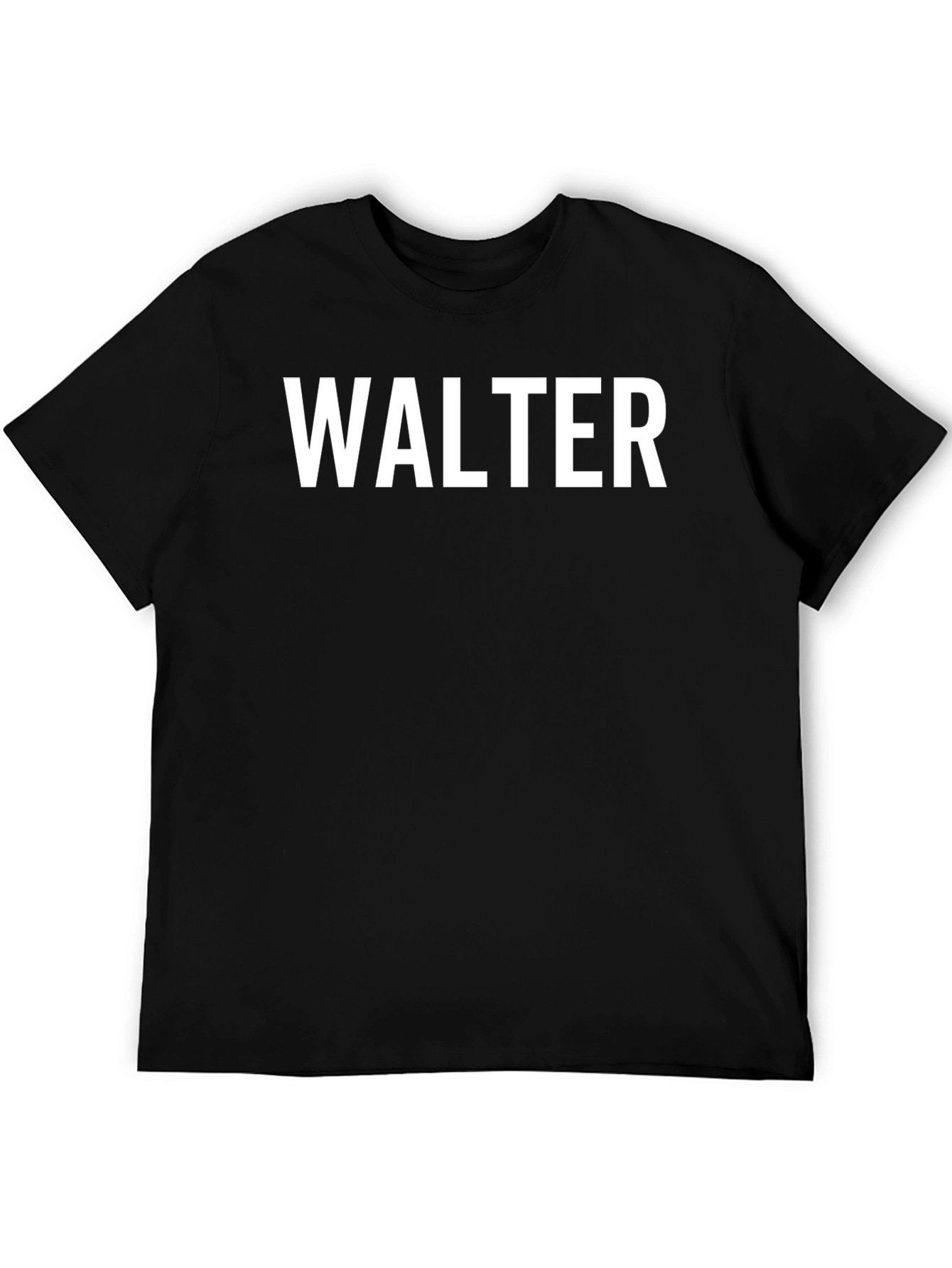 Walter Graphic T-Shirt | Black Crew Neck Tee
