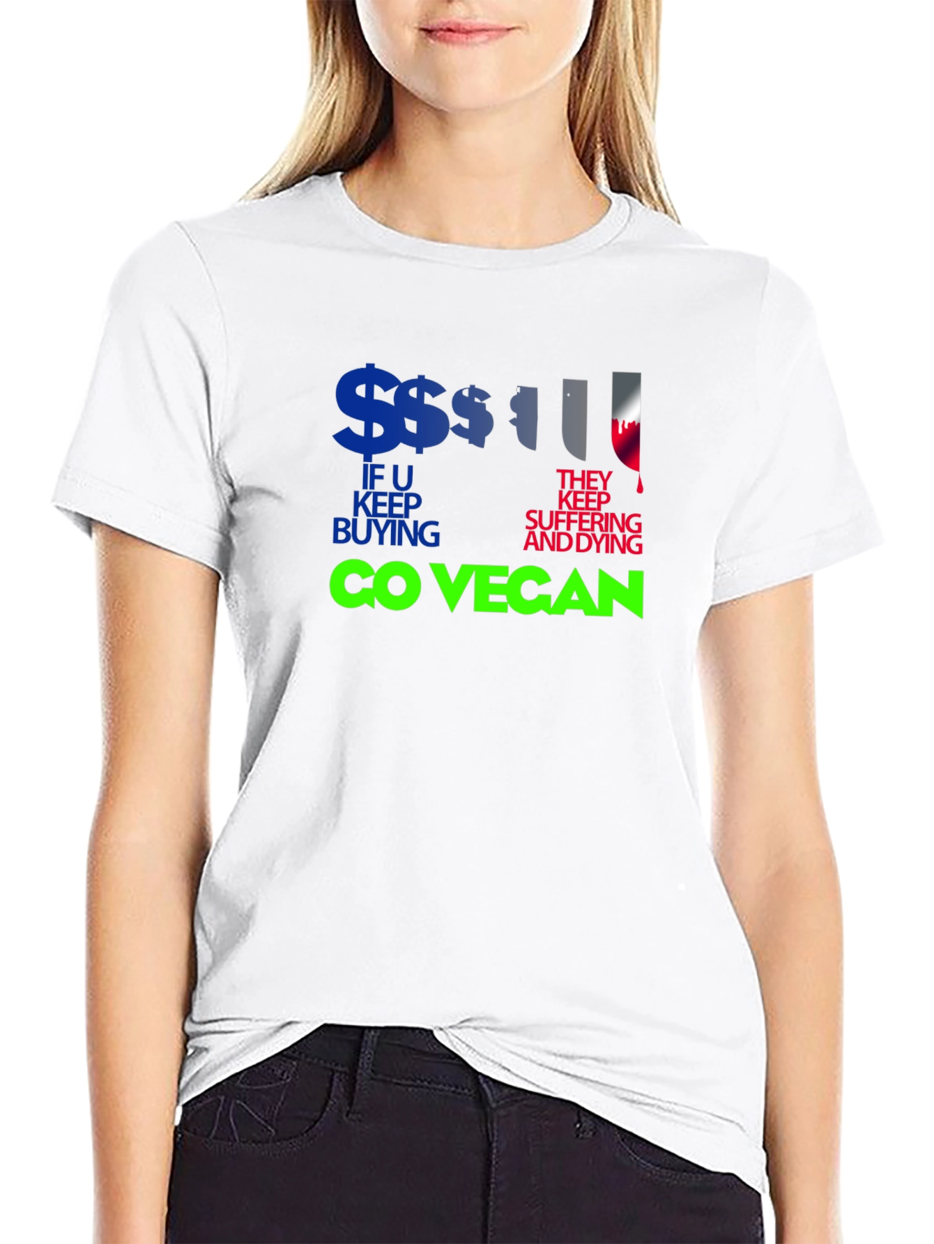 Go Vegan Graphic T-Shirt