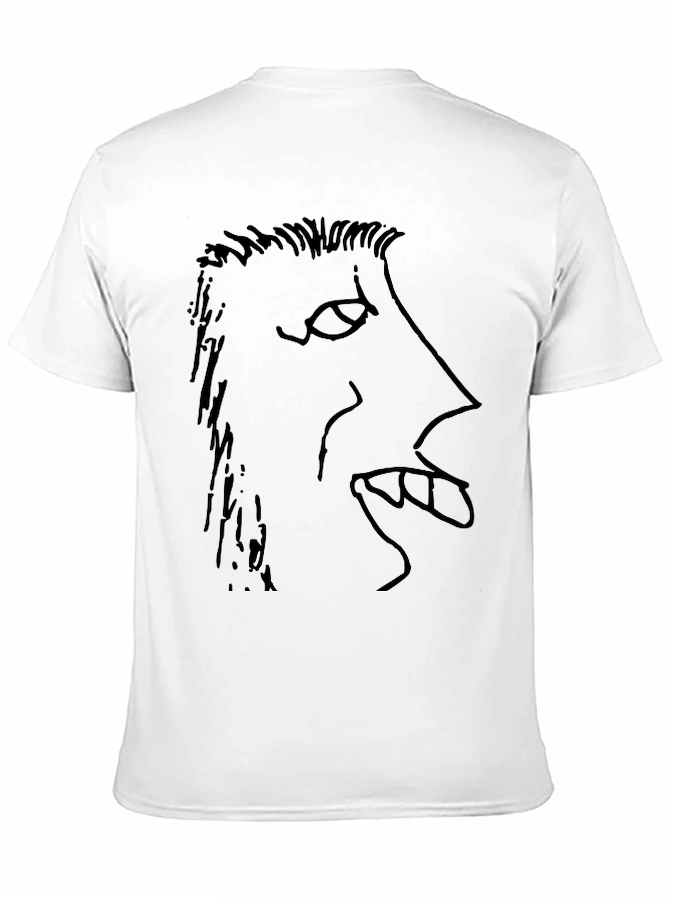 Abstract Face Graphic Tee - Modern Art Shirt
