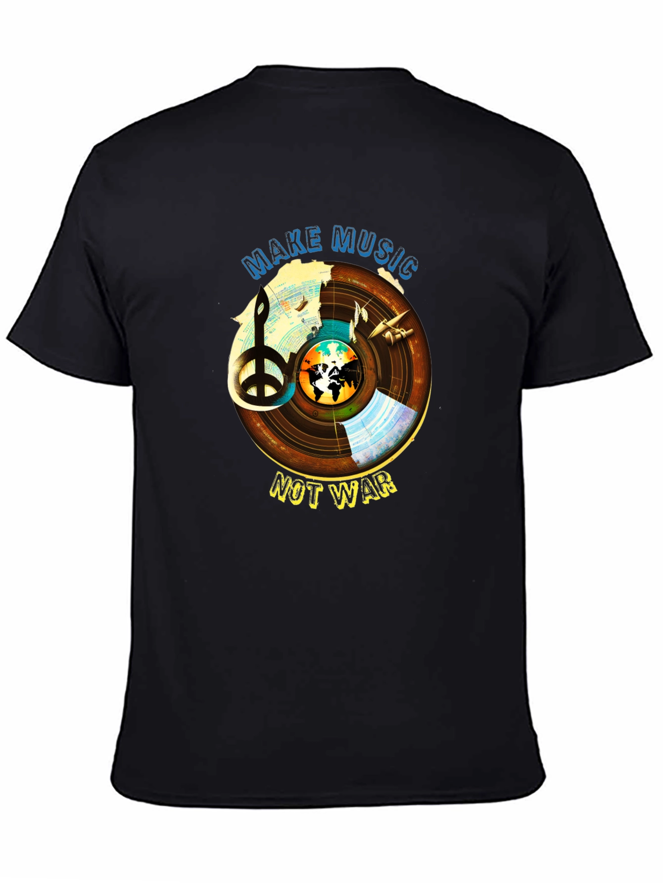Make Music Not War Graphic T-Shirt
