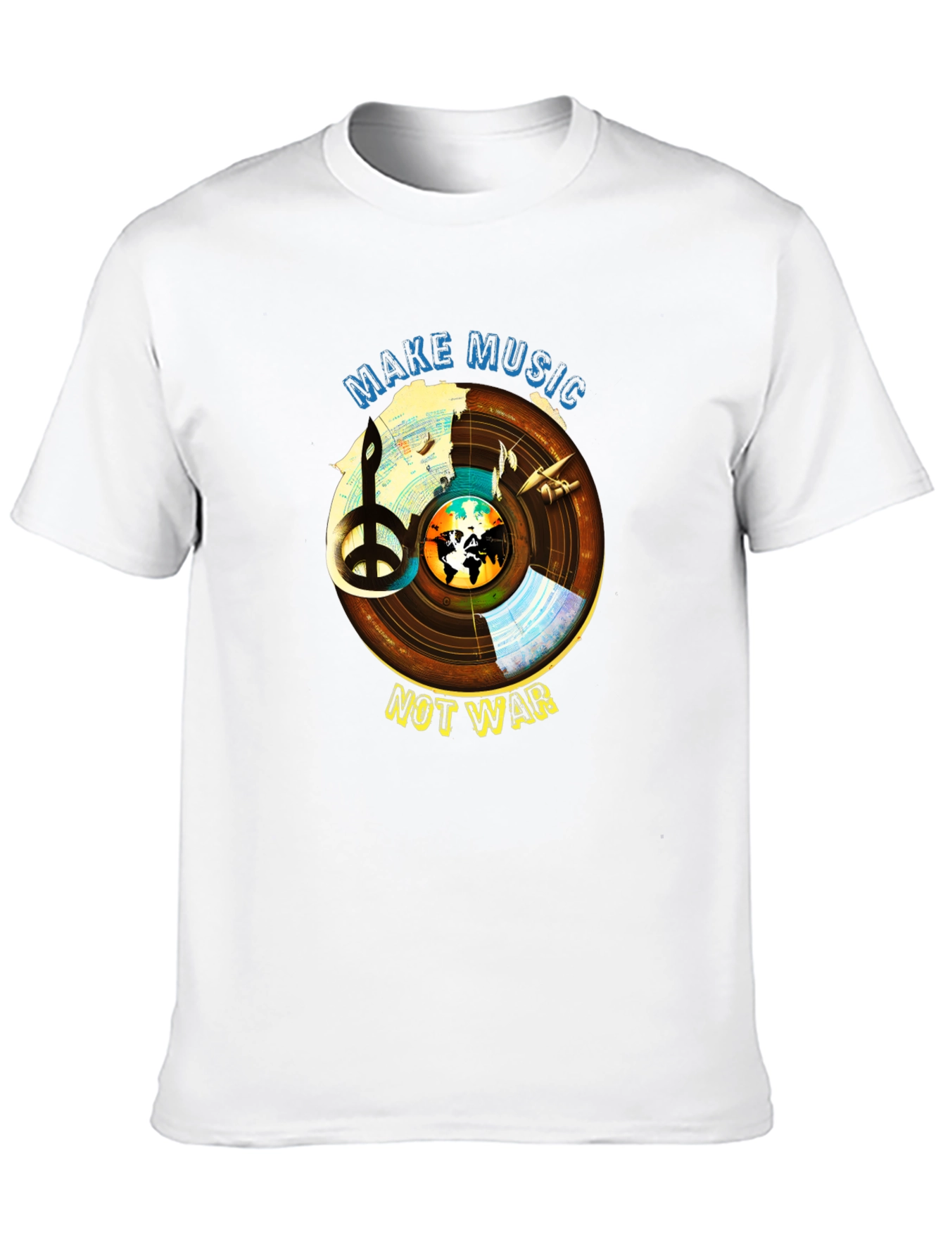 Make Music Not War Graphic T-Shirt