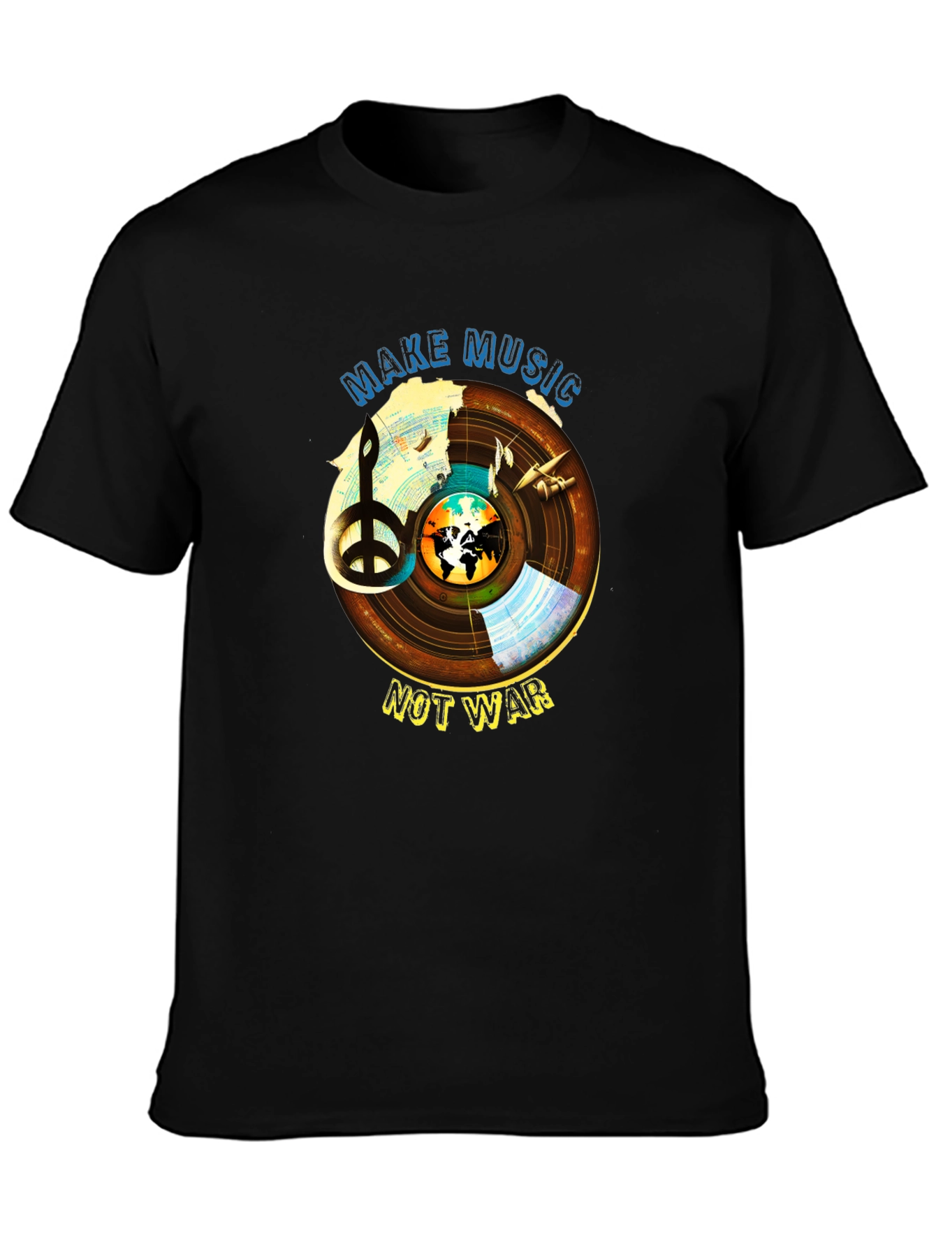 Make Music Not War Graphic T-Shirt