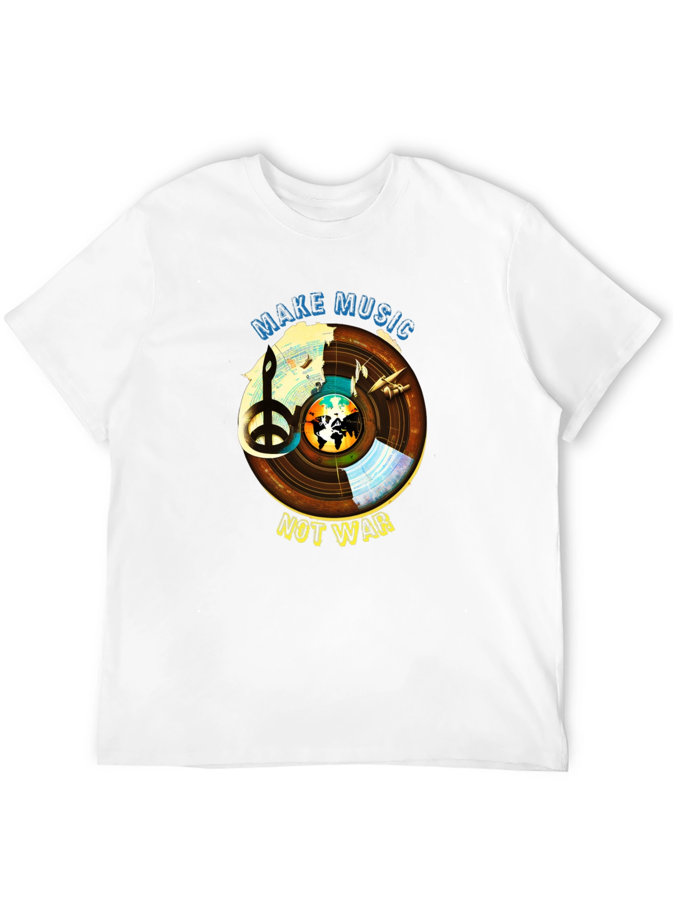 Make Music Not War Graphic T-Shirt