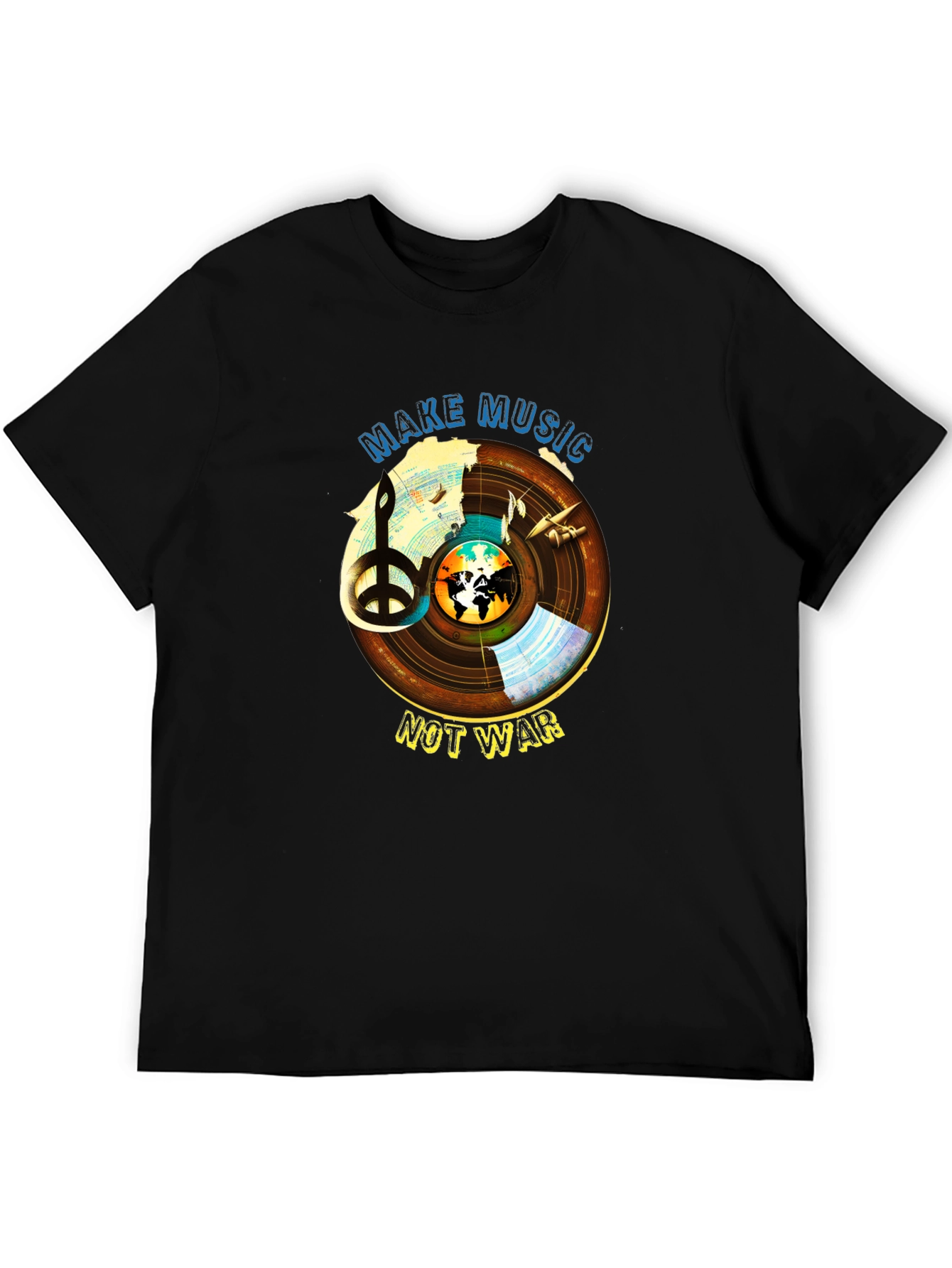 Make Music Not War Graphic T-Shirt