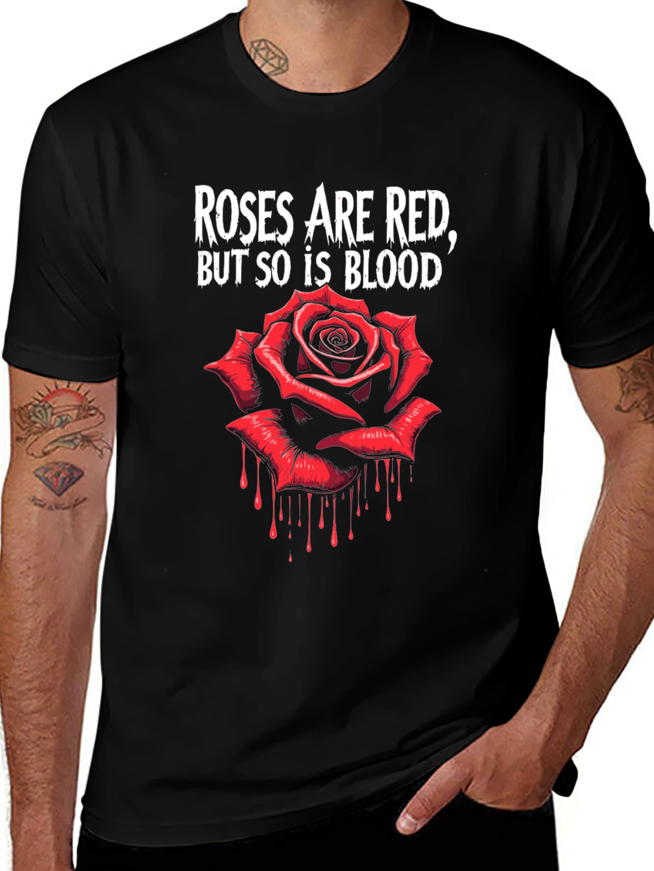 Roses Are Red Blood T-Shirt