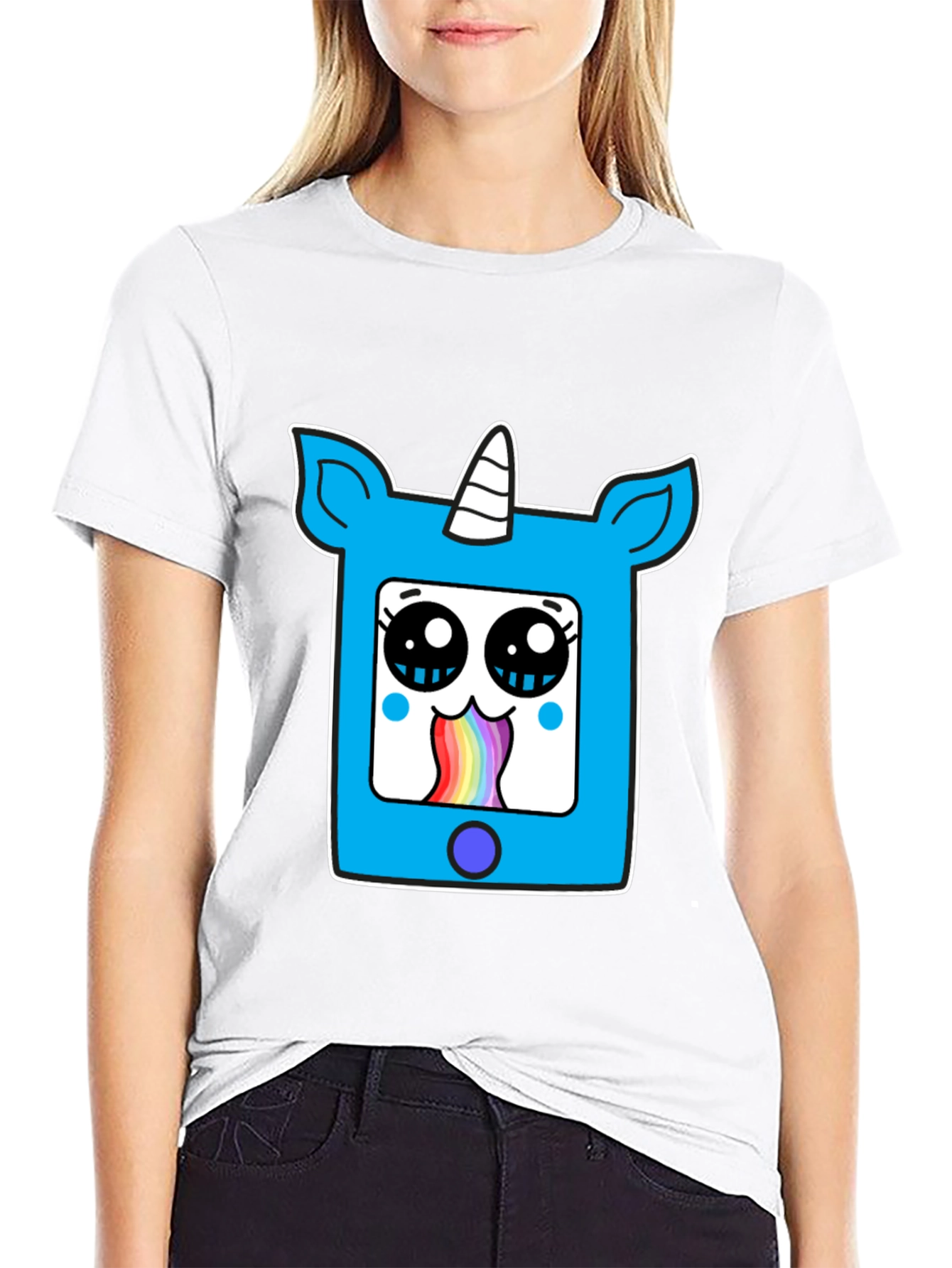 Unicorn Rainbow Vomit Graphic Tee