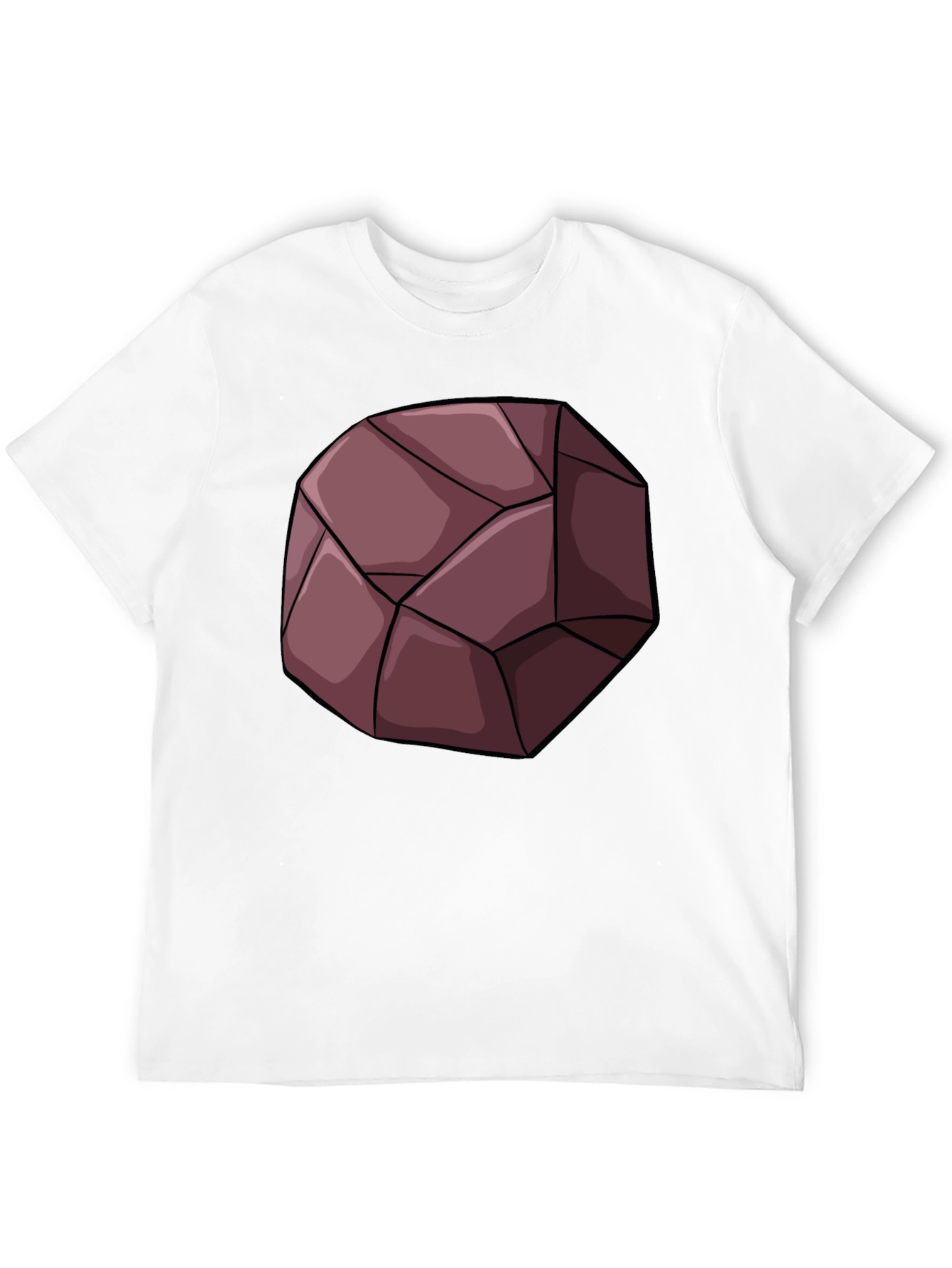 Geometric Rock Graphic Tee - Unique Design T-Shirt