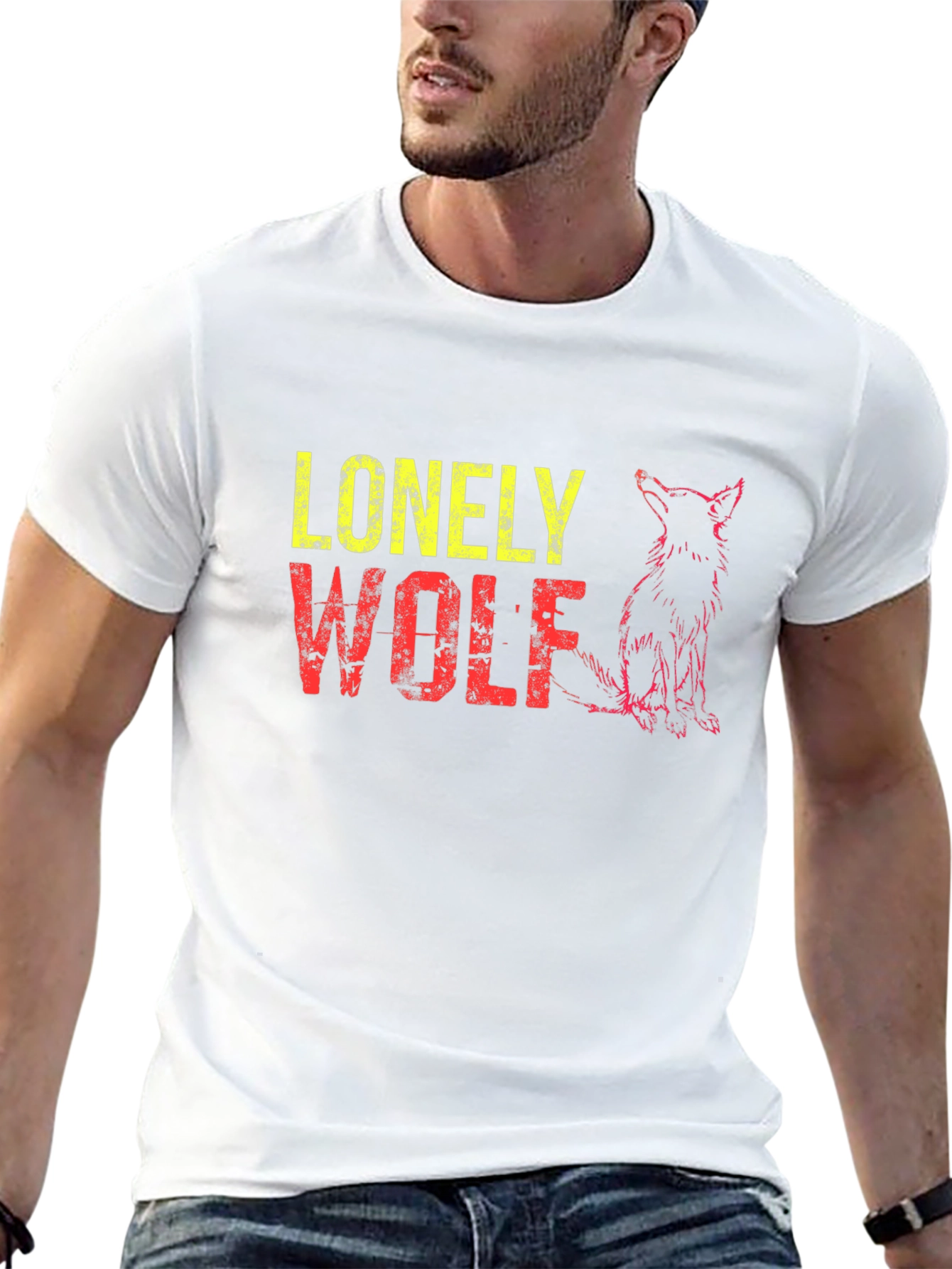 Lonely Wolf Graphic T-Shirt