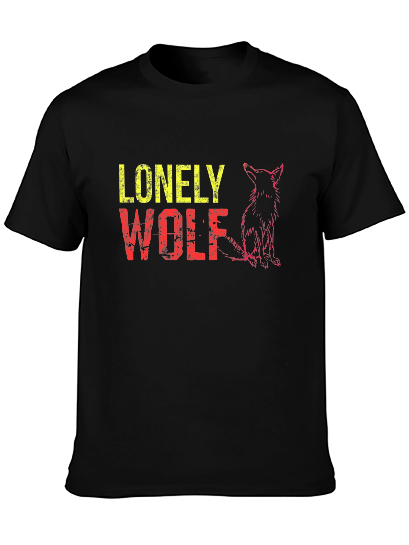 Lonely Wolf Graphic T-Shirt