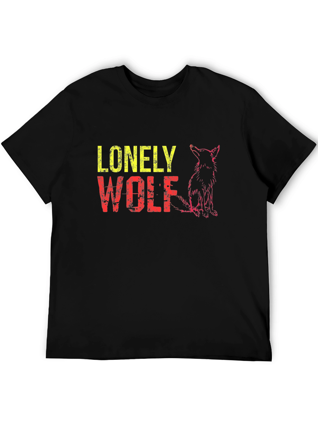 Lonely Wolf Graphic T-Shirt