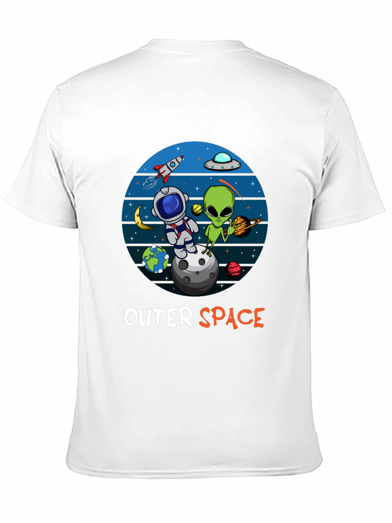 Outer Space Tee: Astronaut & Alien Design